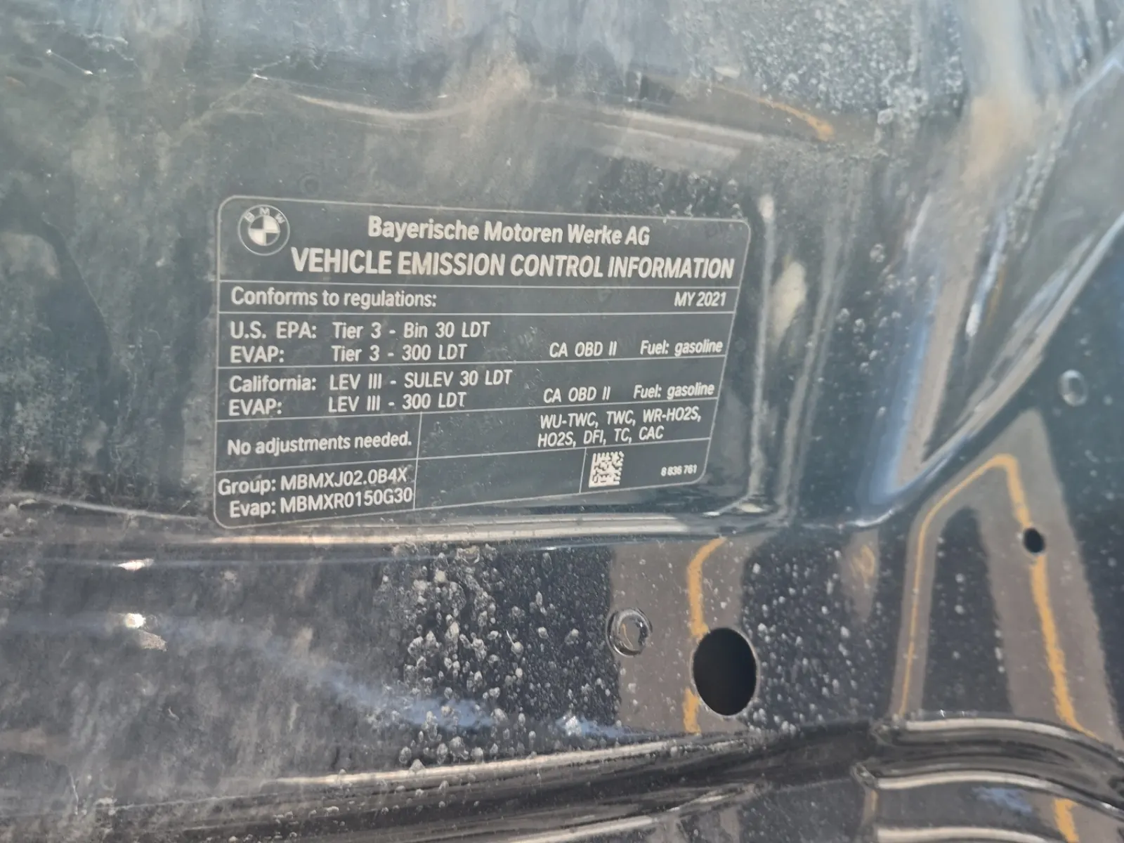 Emission Sticker Photo
