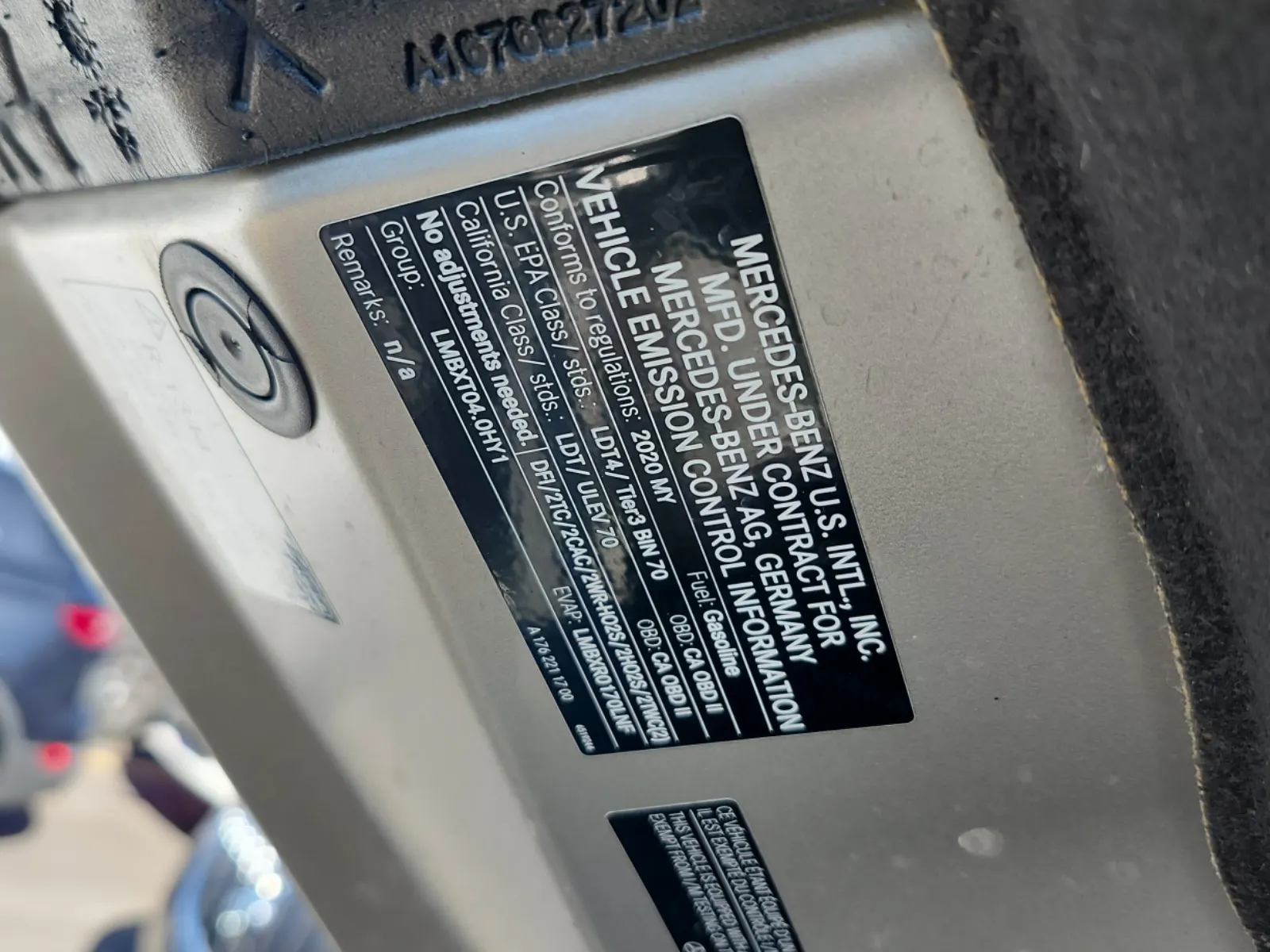 Emission Sticker Photo