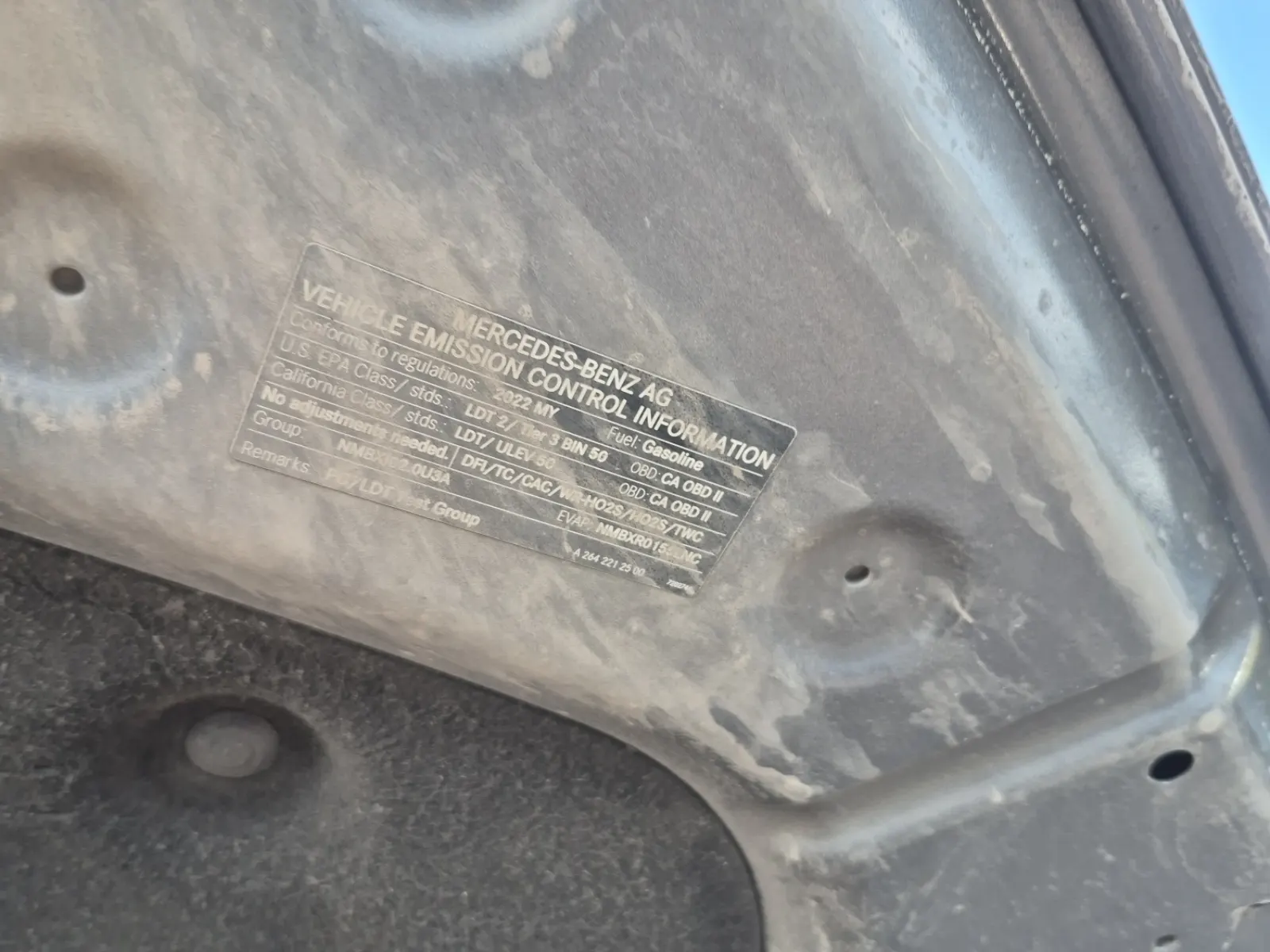 Emission Sticker Photo