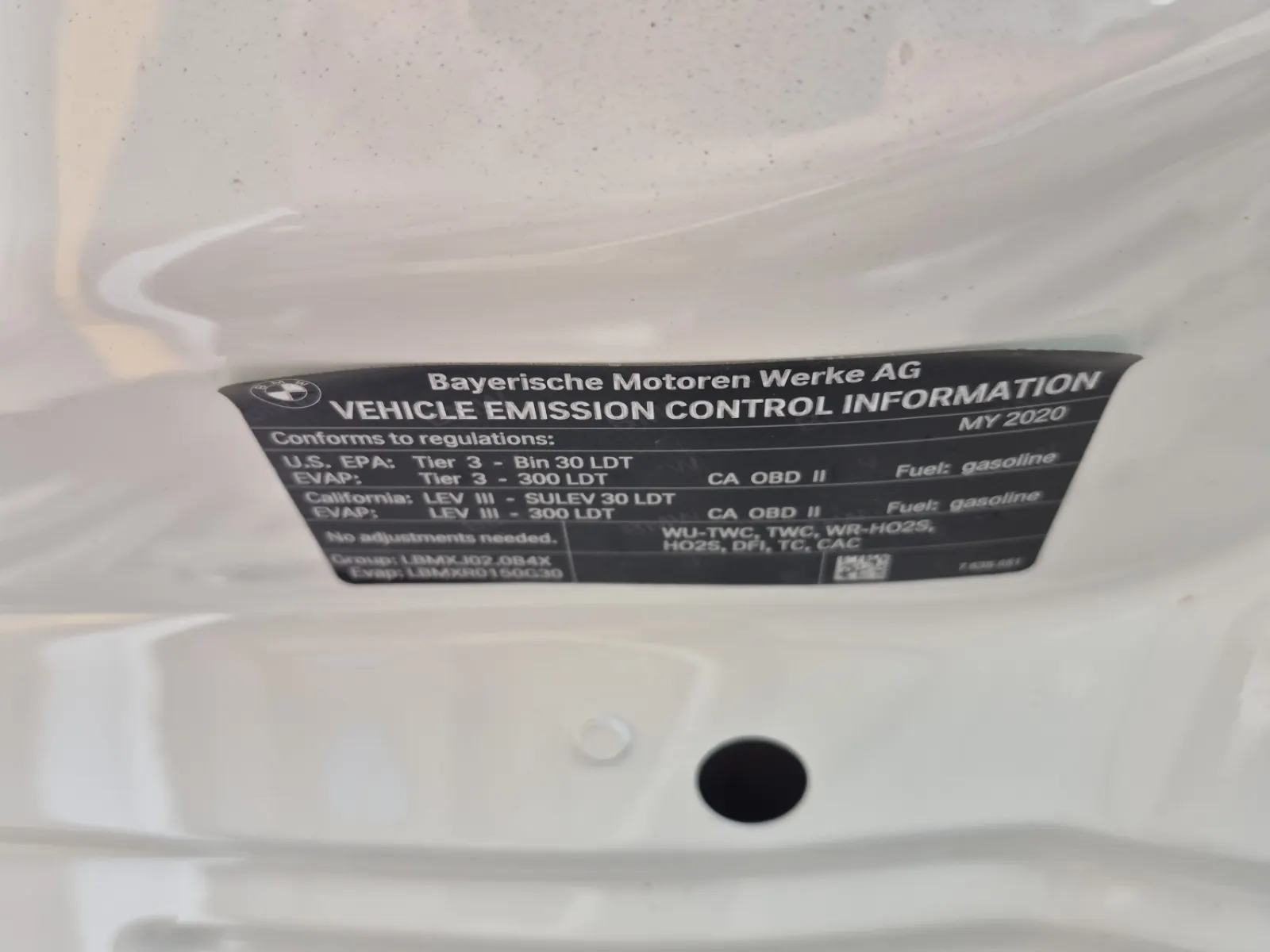 Emission Sticker Photo
