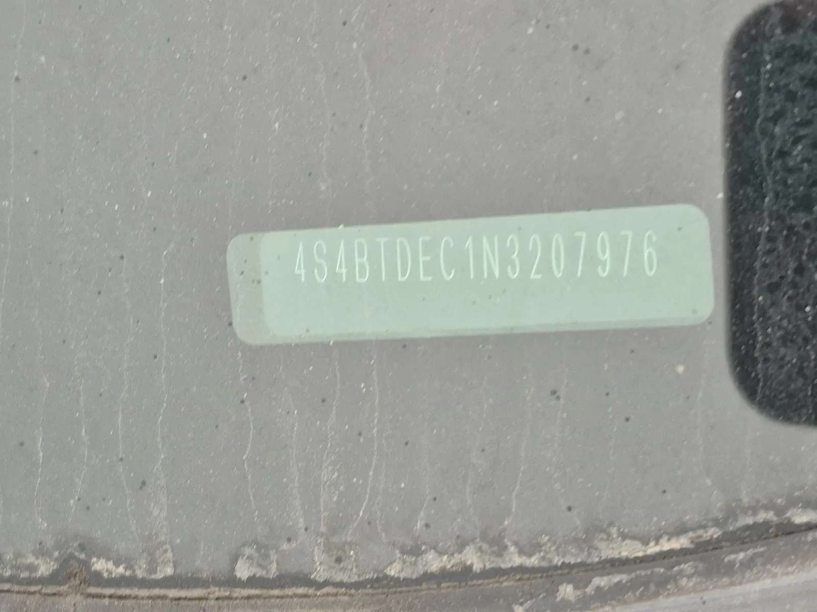 Dash VIN Plate Photo