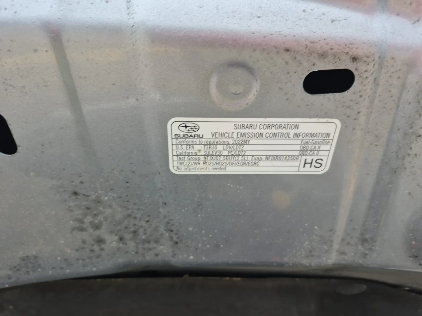 Emission Sticker Photo