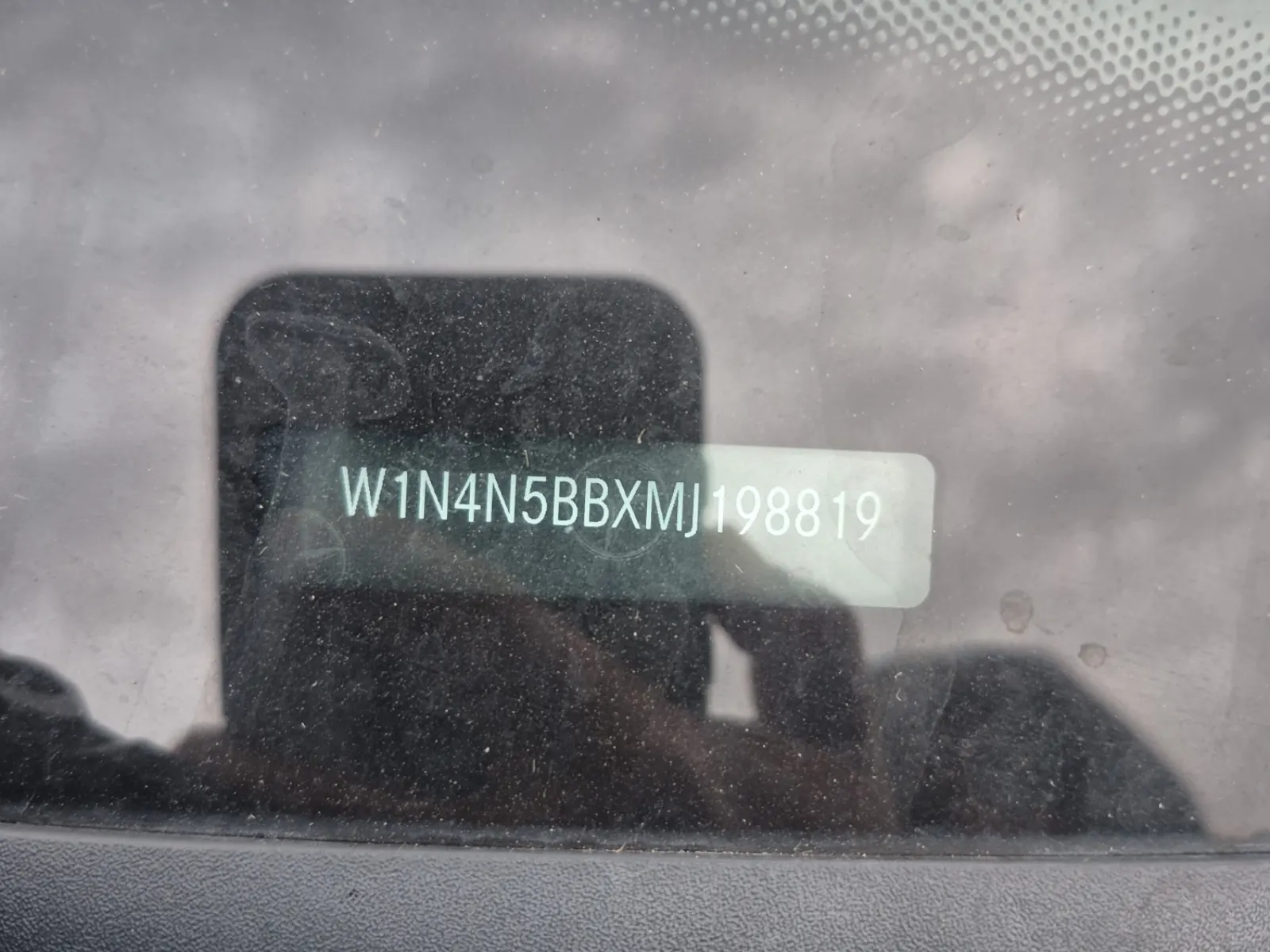 Dash VIN Plate Photo