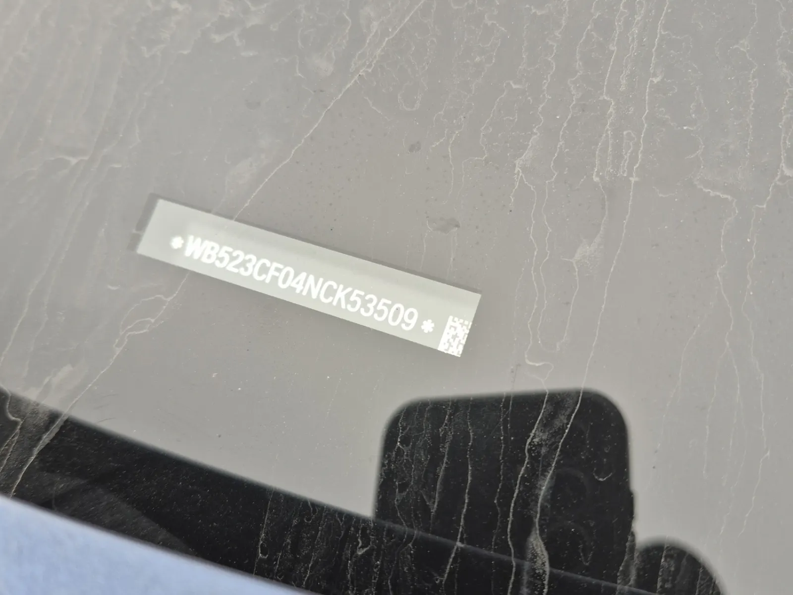 Dash VIN Plate Photo