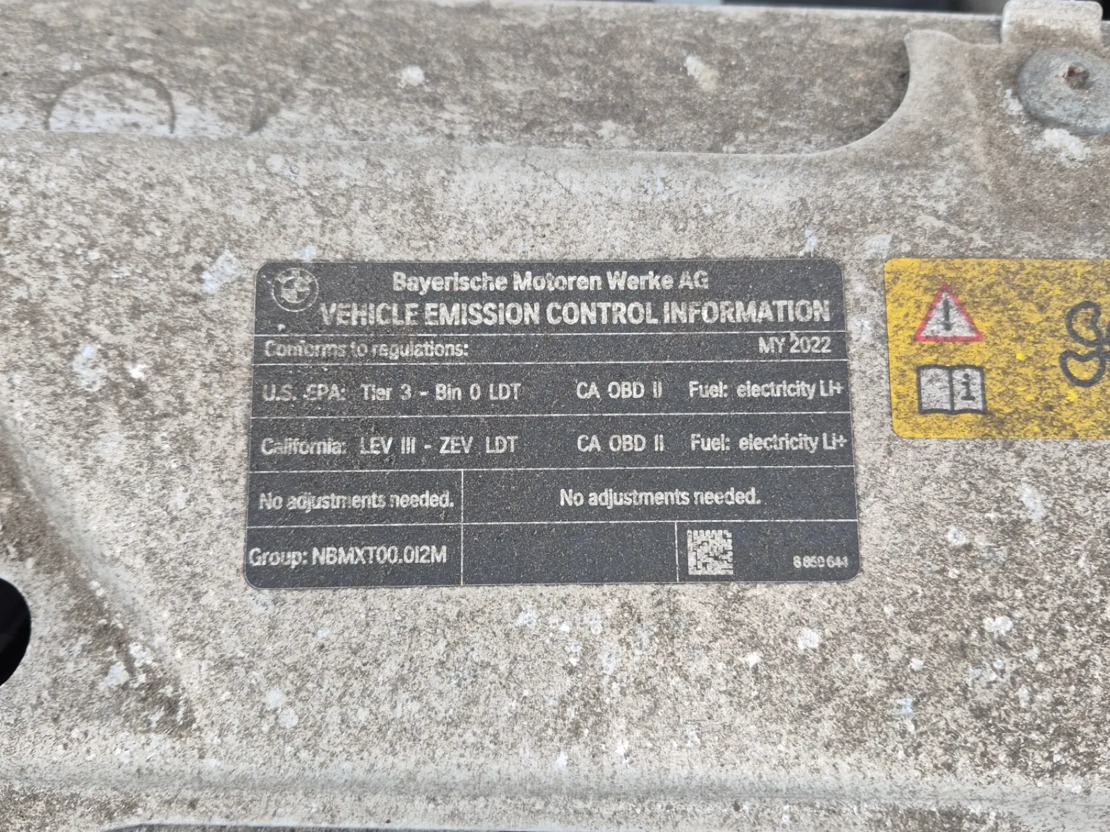 Emission Sticker Photo