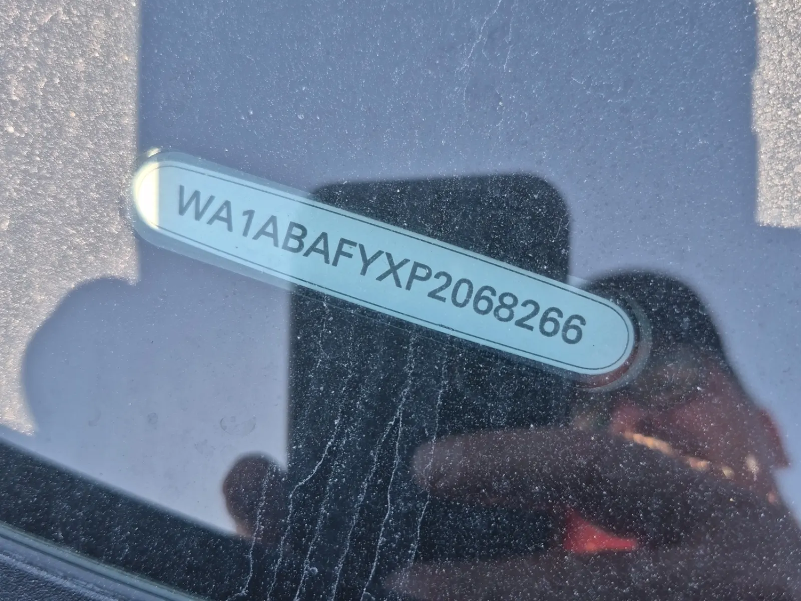 Dash VIN Plate Photo
