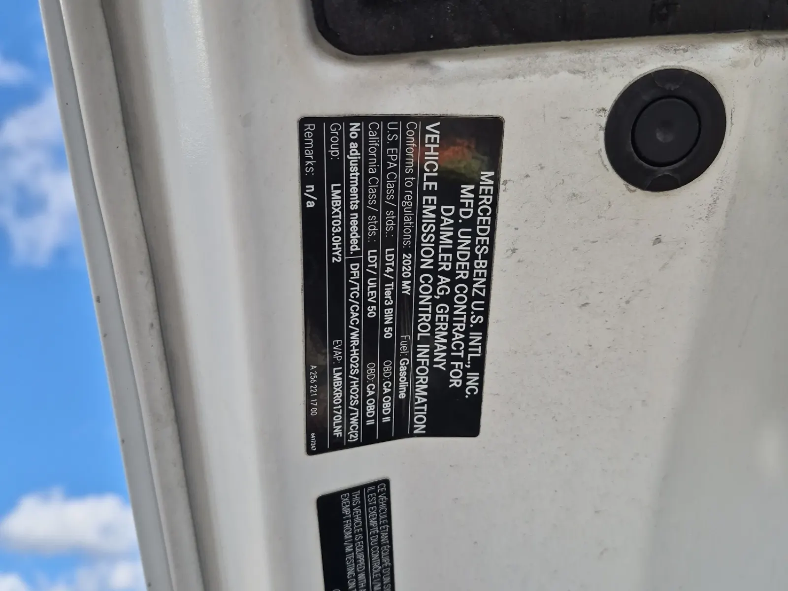 Emission Sticker Photo