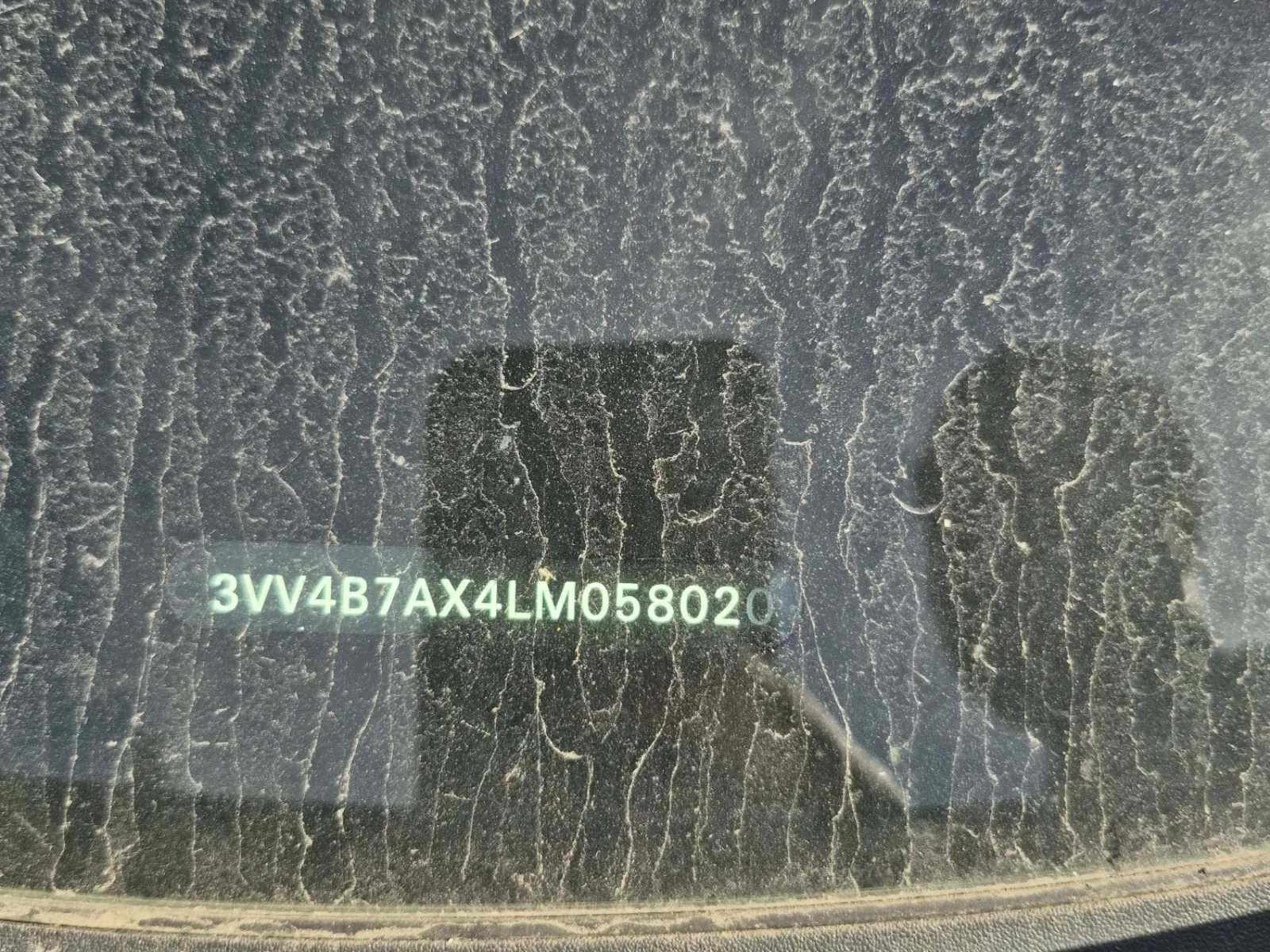 Dash VIN Plate Photo