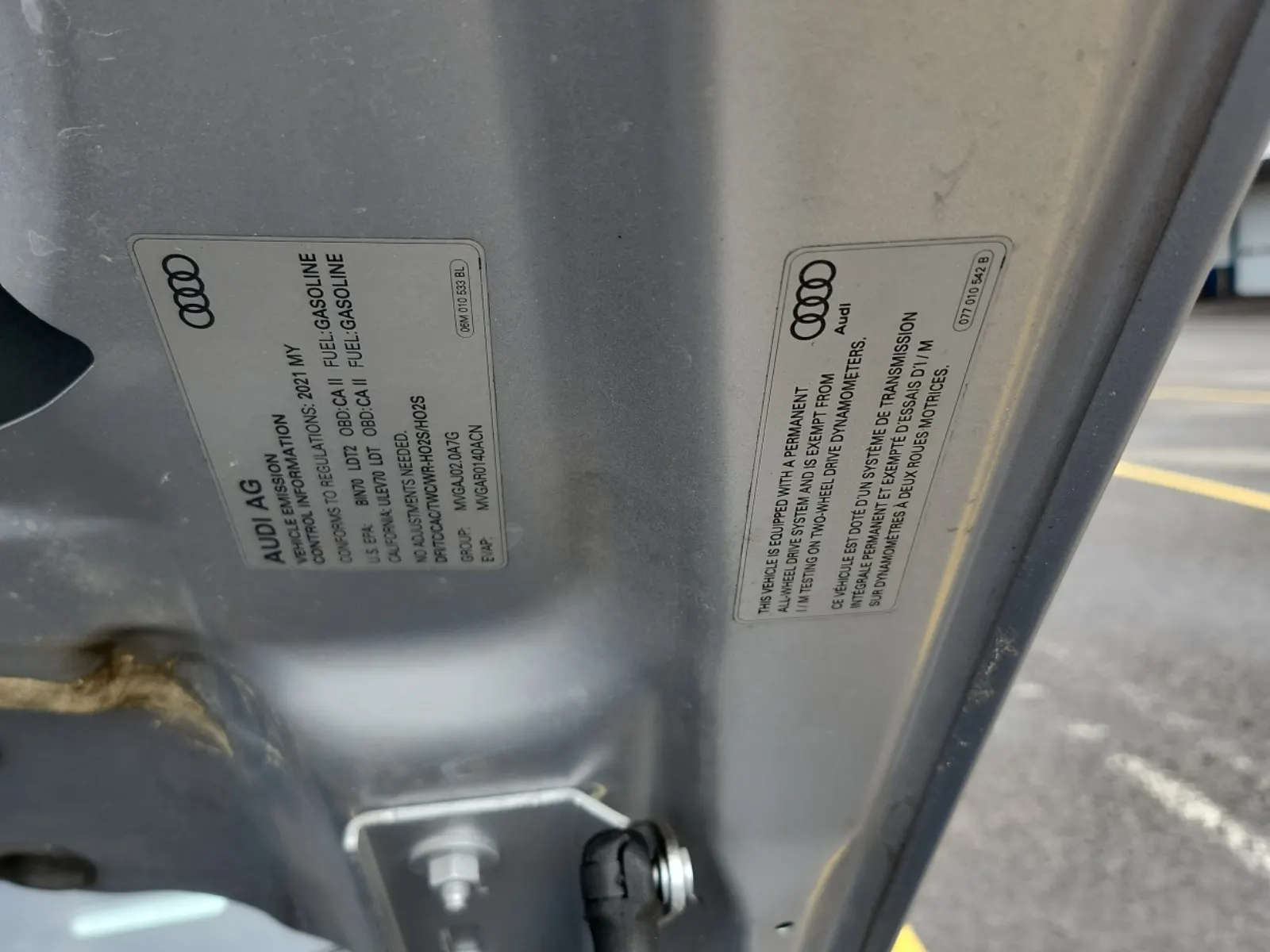 Emission Sticker Photo