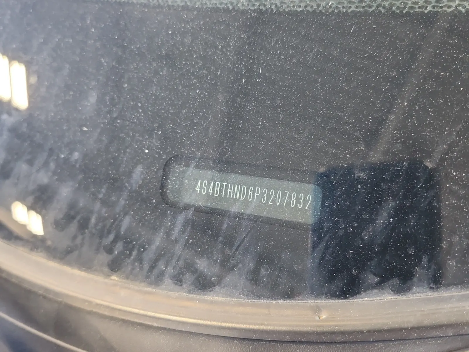 Dash VIN Plate Photo