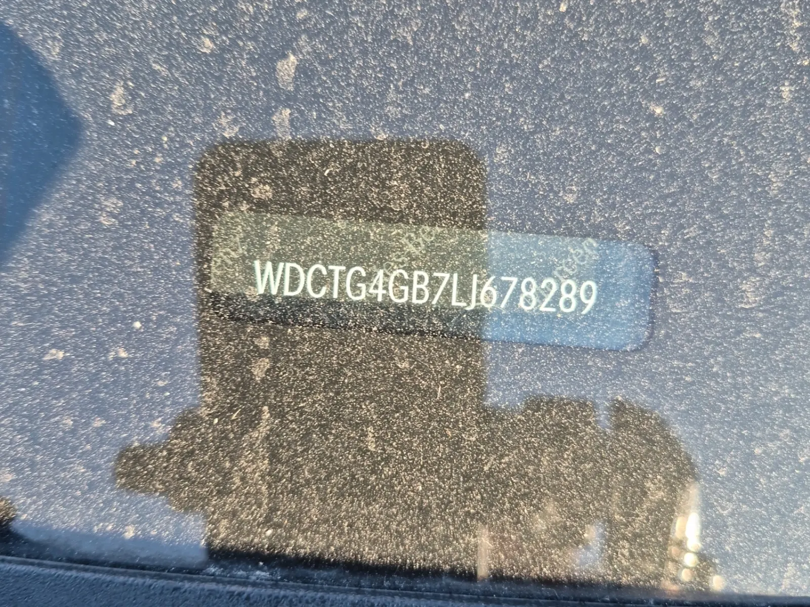 Dash VIN Plate Photo