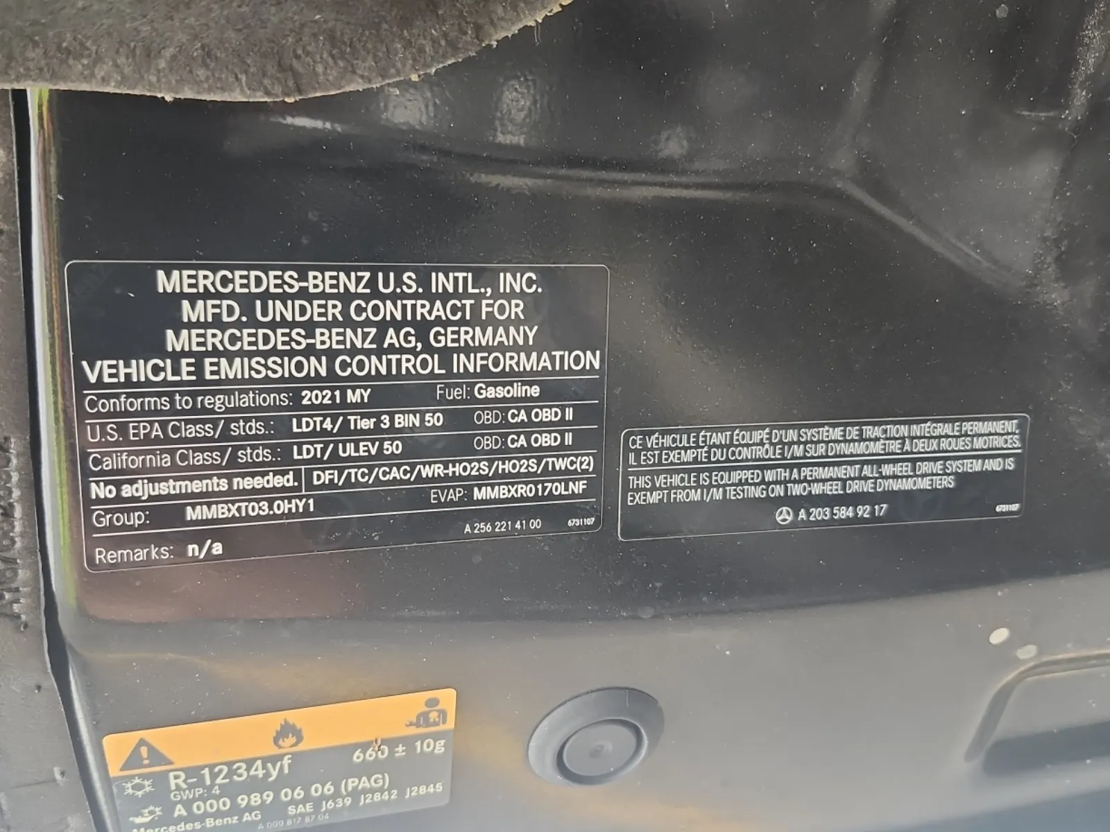 Emission Sticker Photo