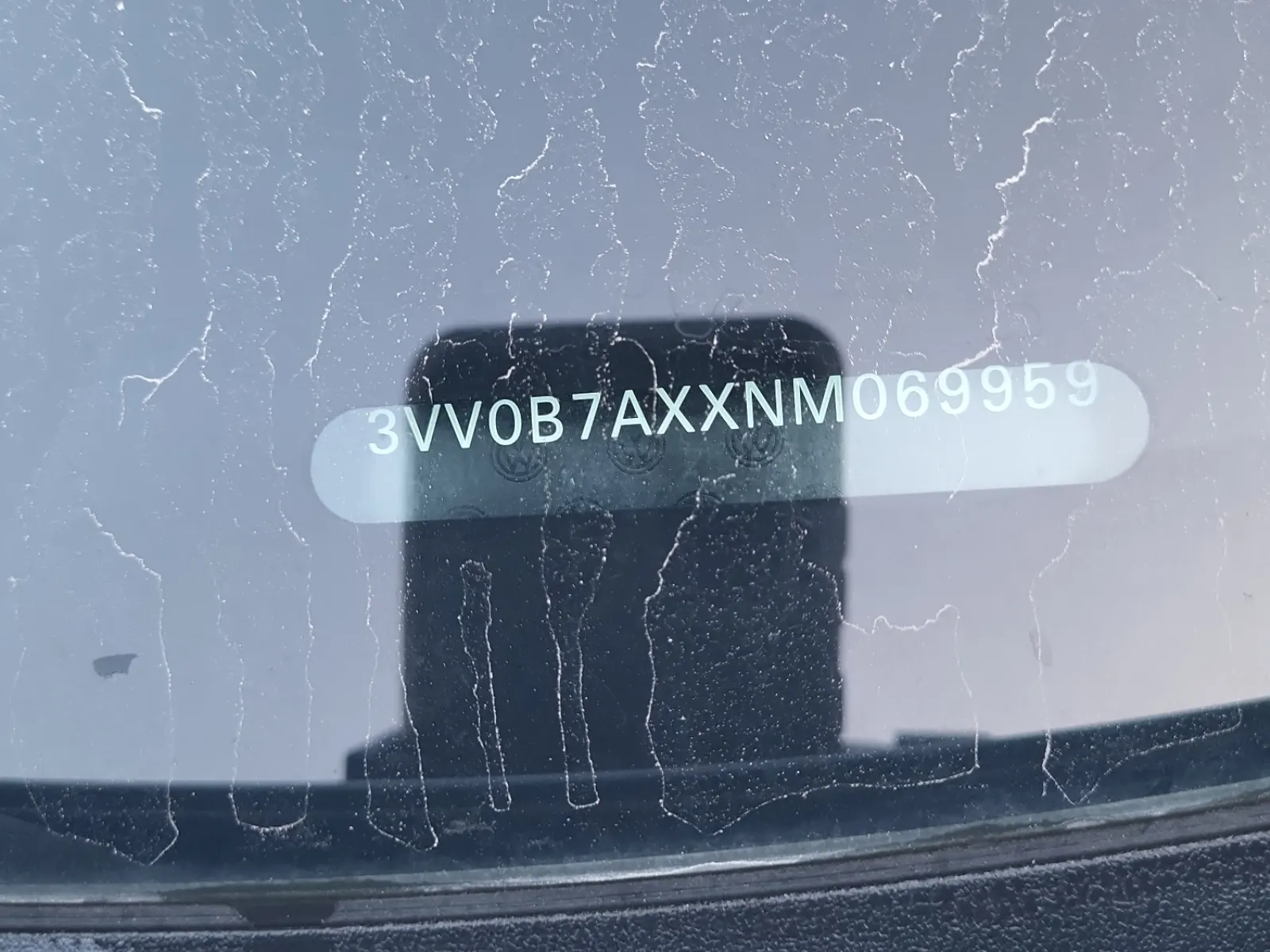 Dash VIN Plate Photo