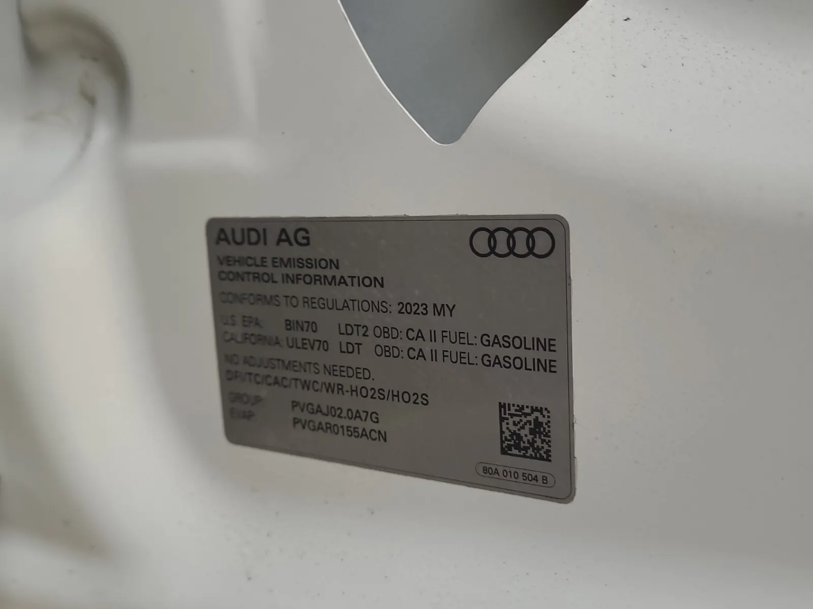 Emission Sticker Photo