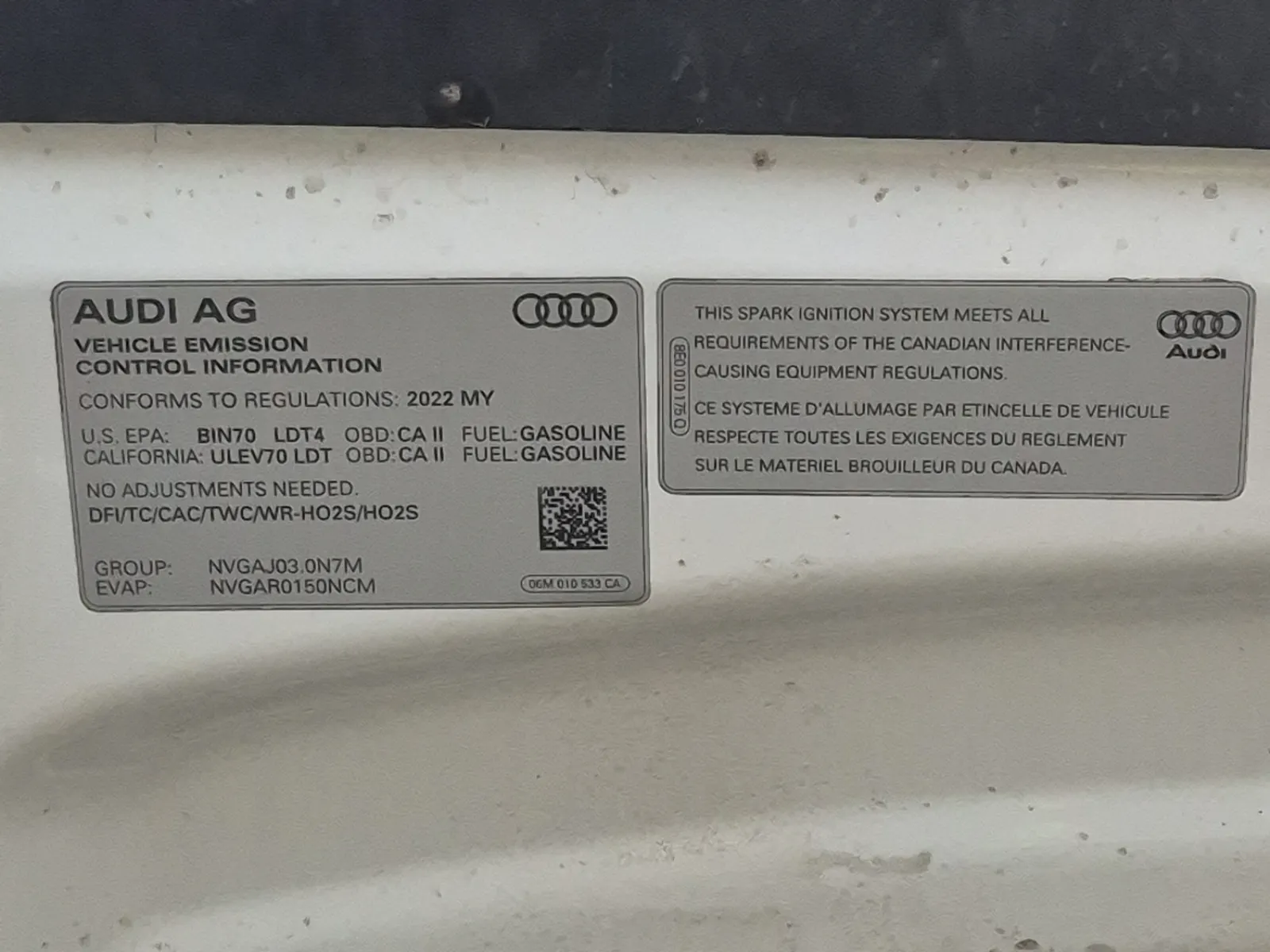 Emission Sticker Photo