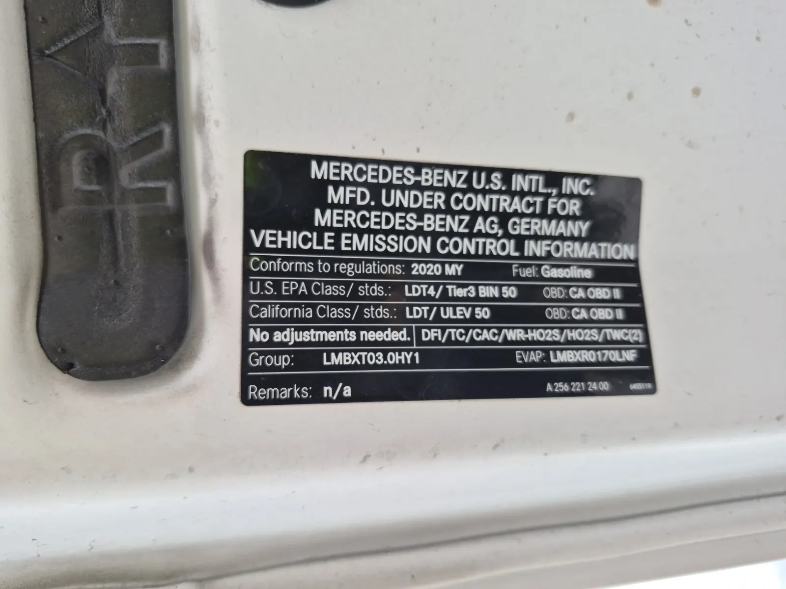 Emission Sticker Photo