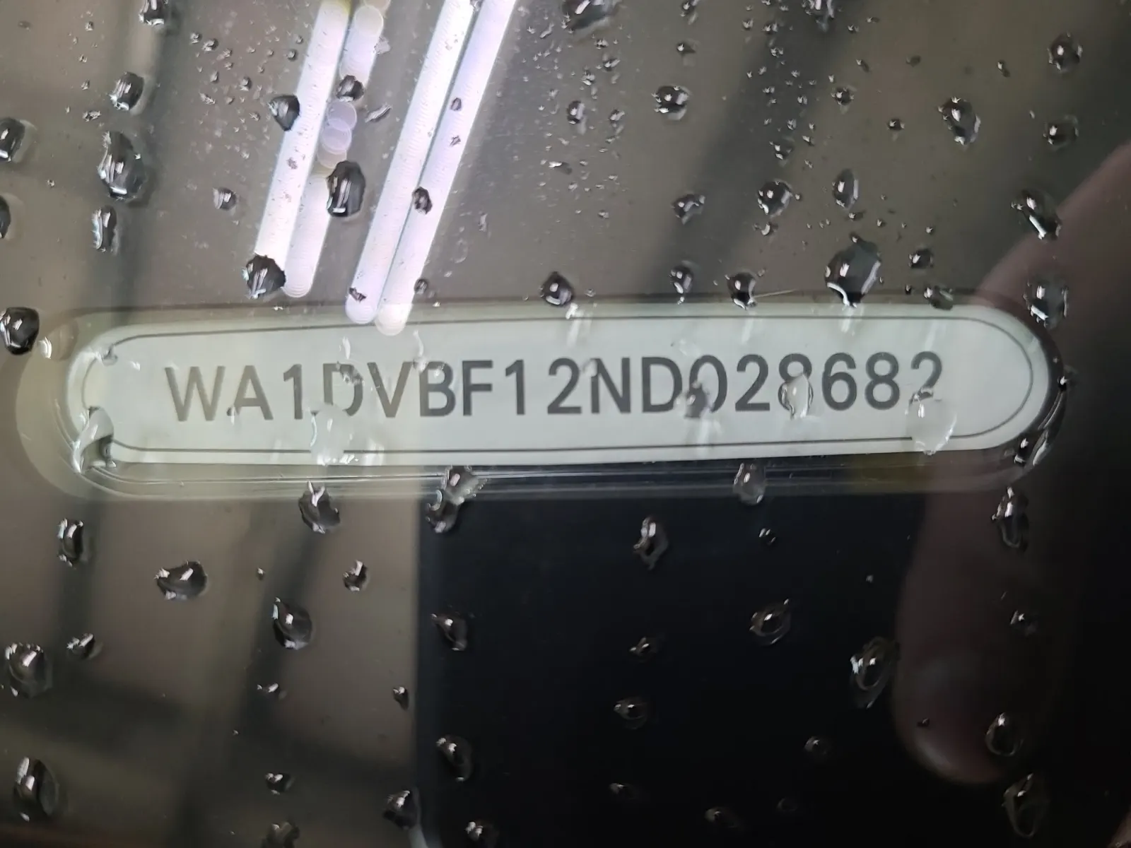 Dash VIN Plate Photo