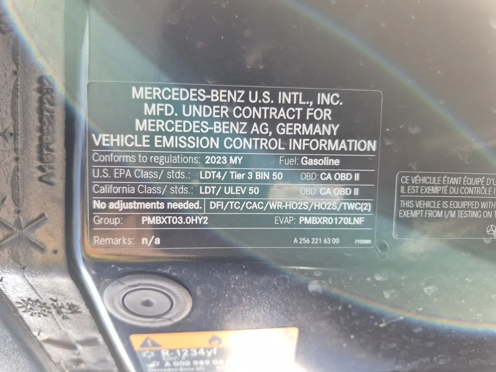 Emission Sticker Photo