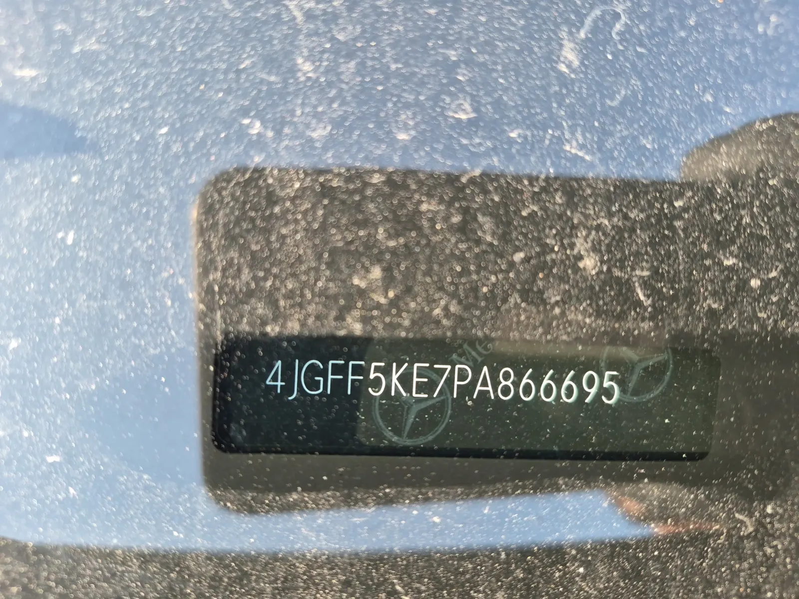 Dash VIN Plate Photo