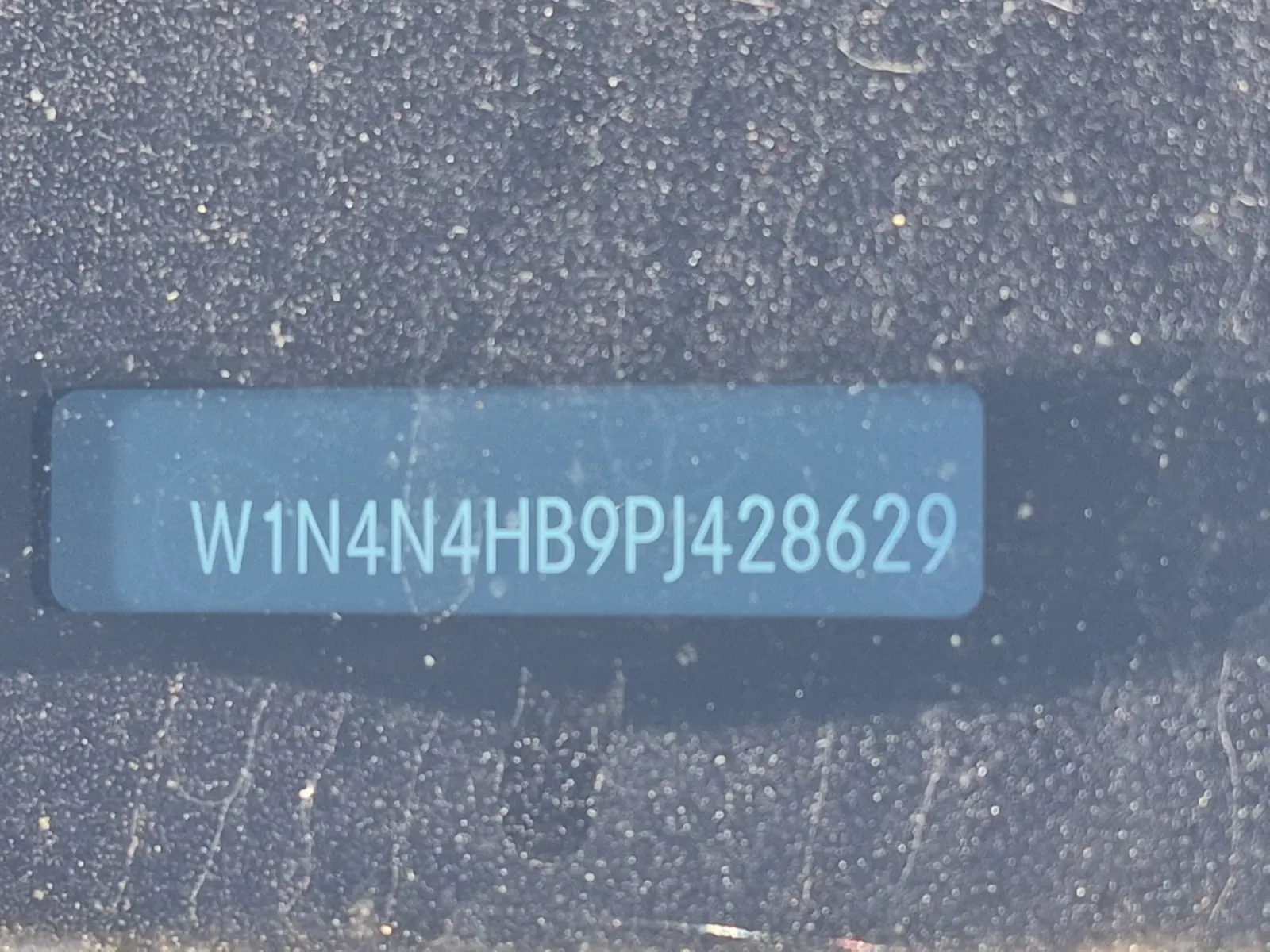 Dash VIN Plate Photo