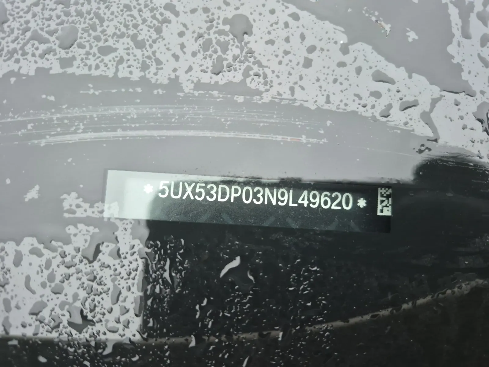 Dash VIN Plate Photo
