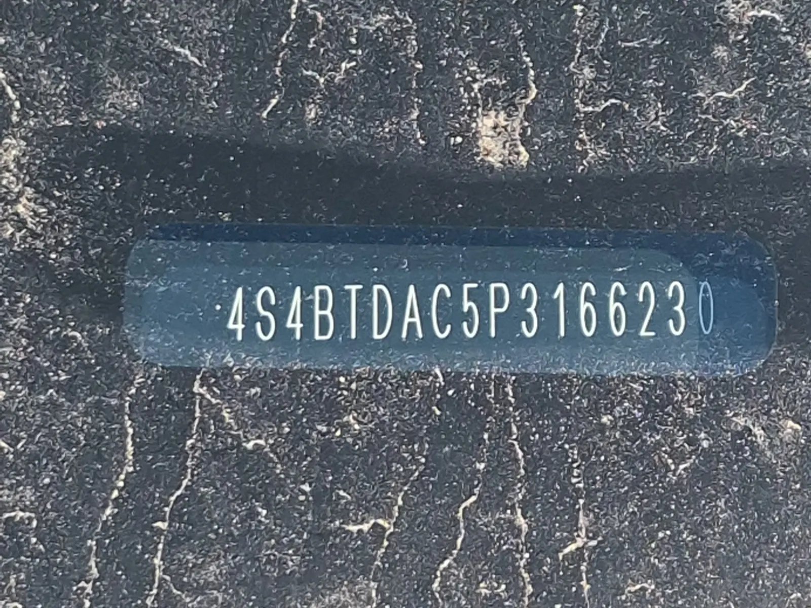 Dash VIN Plate Photo