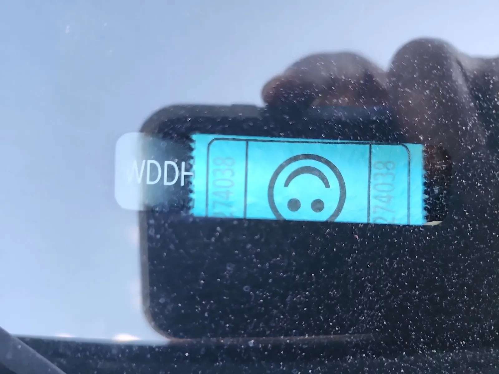 Dash VIN Plate Photo