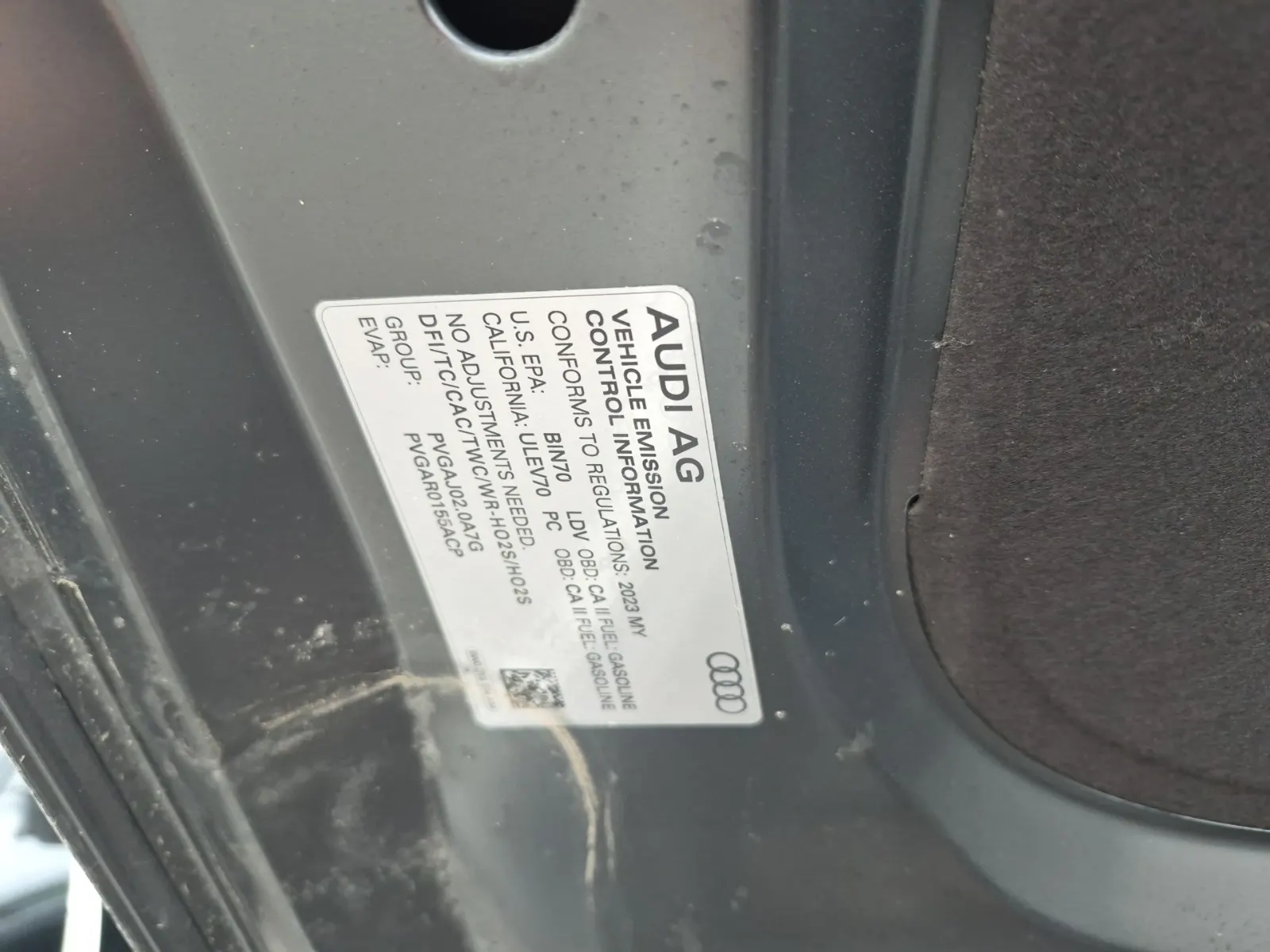 Emission Sticker Photo