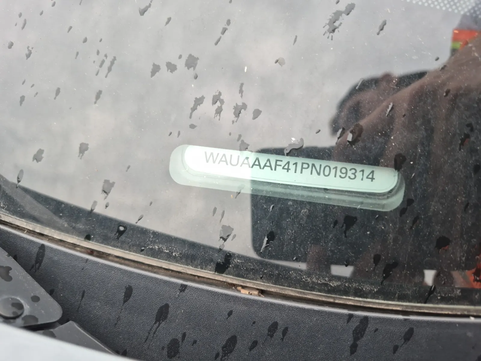 Dash VIN Plate Photo