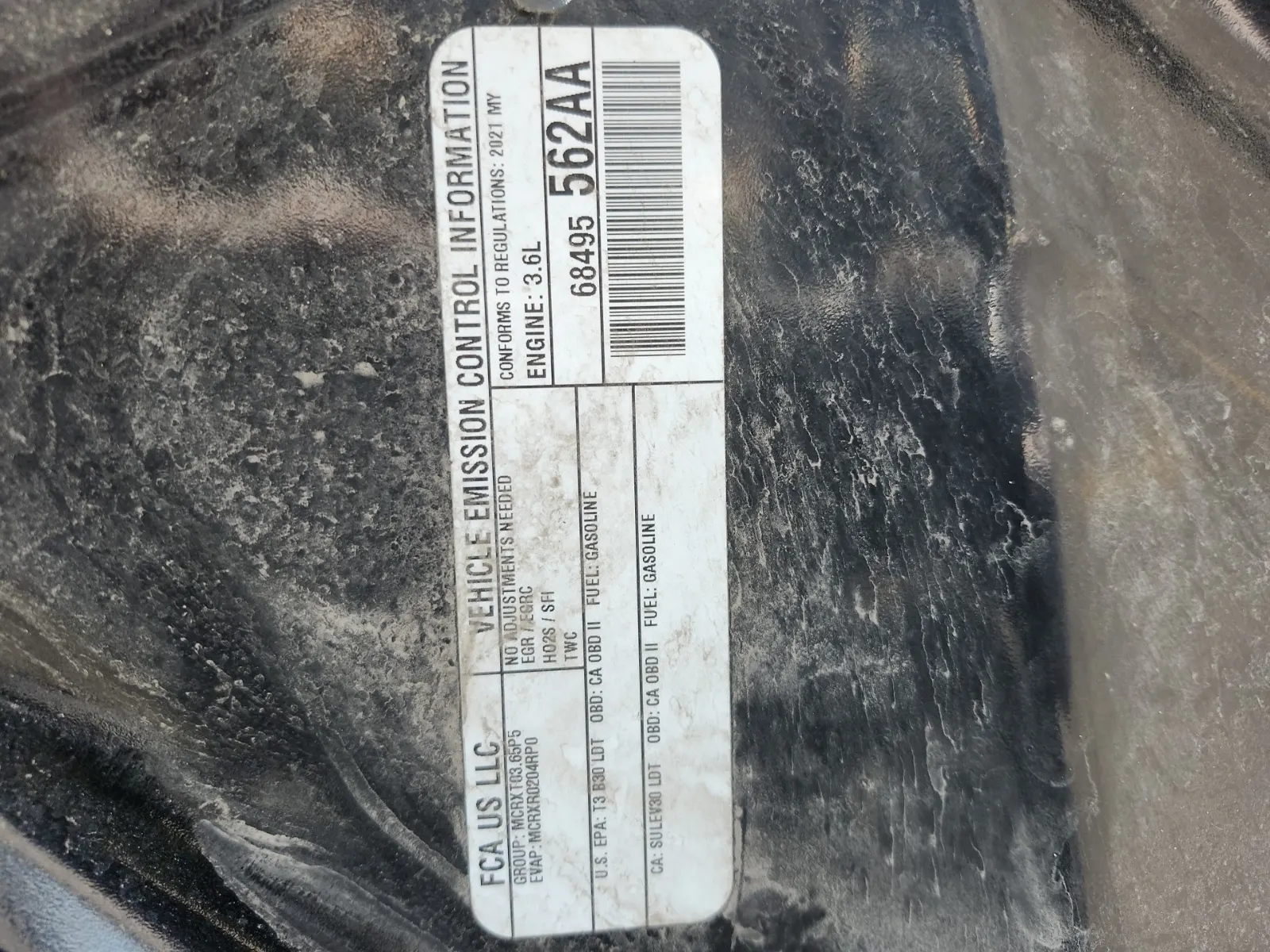Emission Sticker Photo