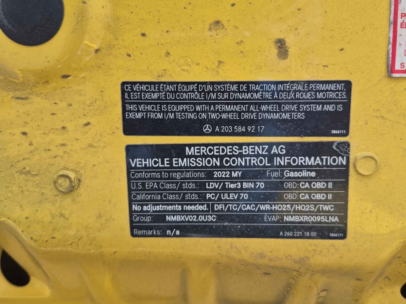 Emission Sticker Photo
