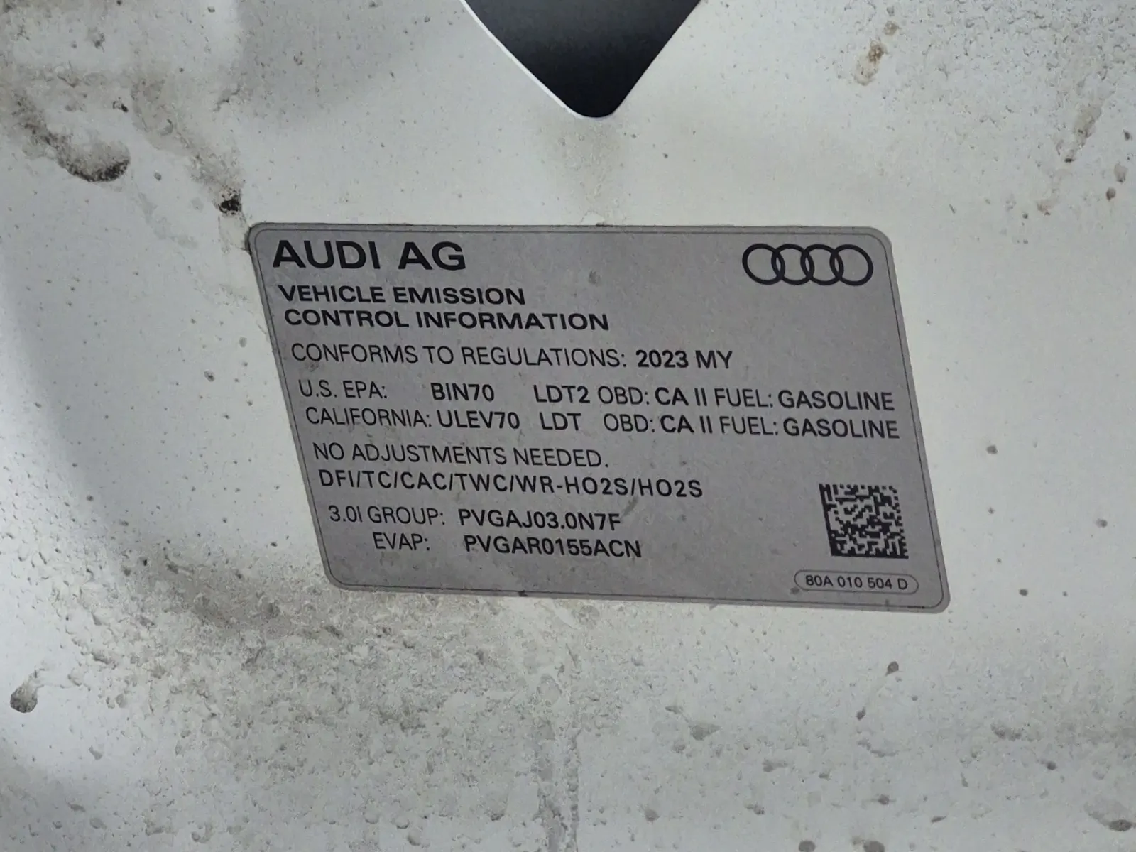 Emission Sticker Photo