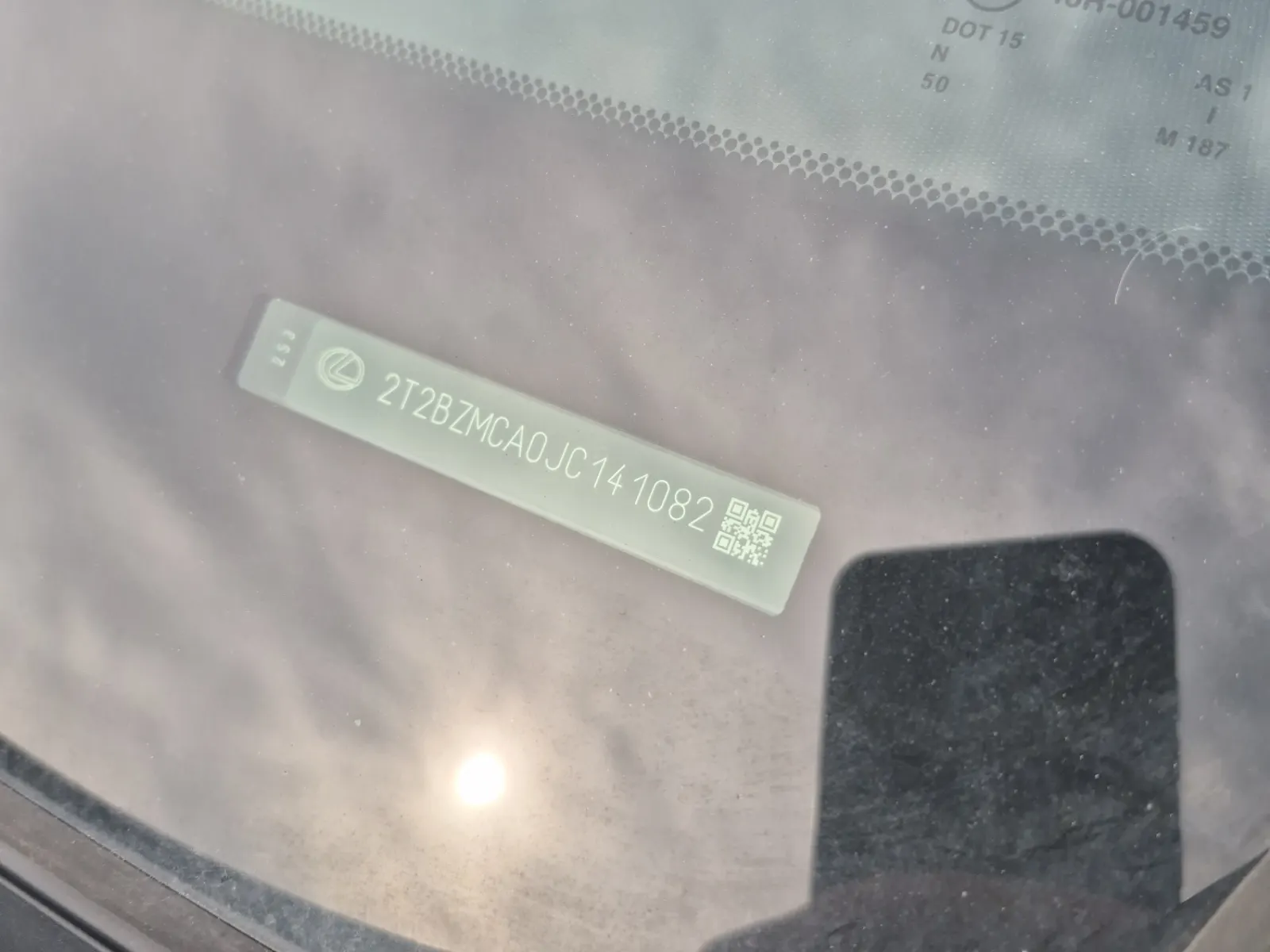 Dash VIN Plate Photo