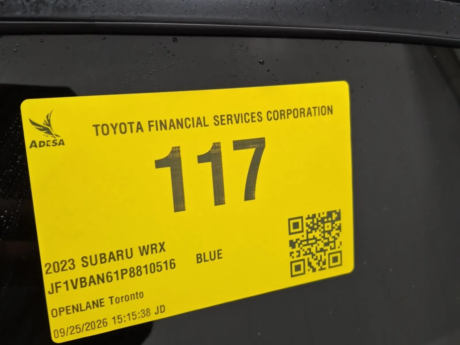 Inventory Label Photo