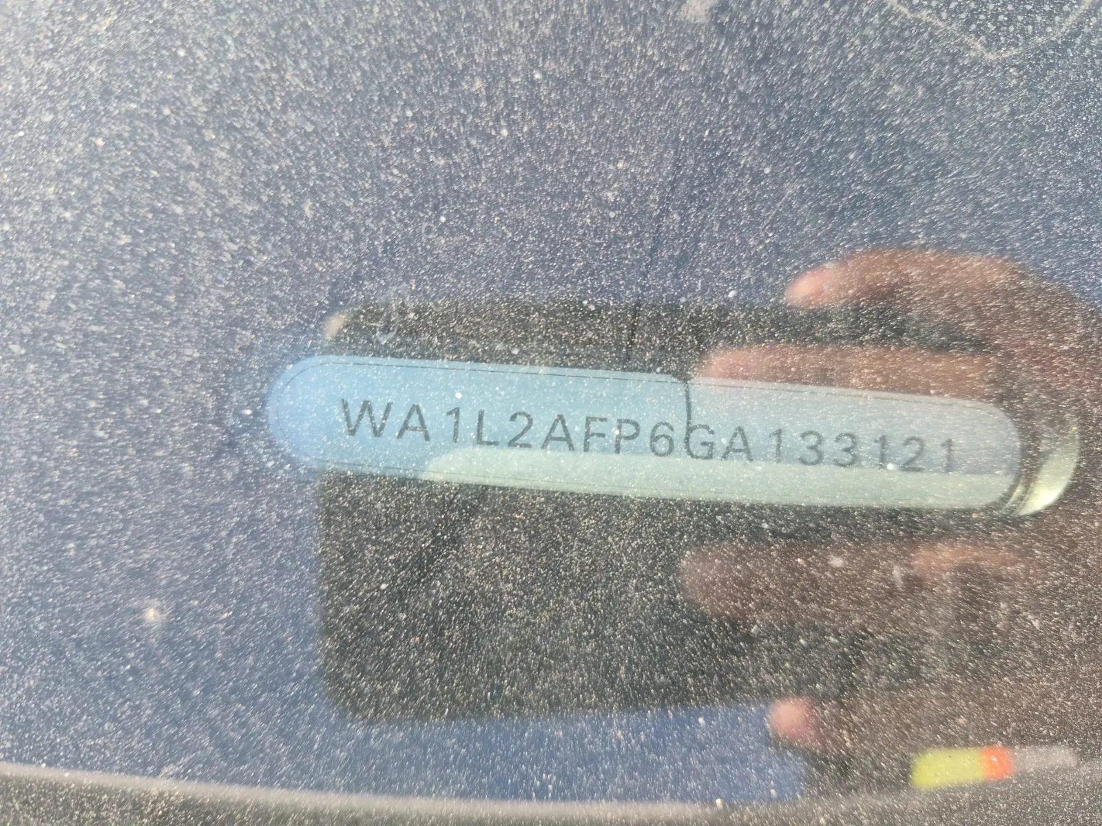 Dash VIN Plate Photo