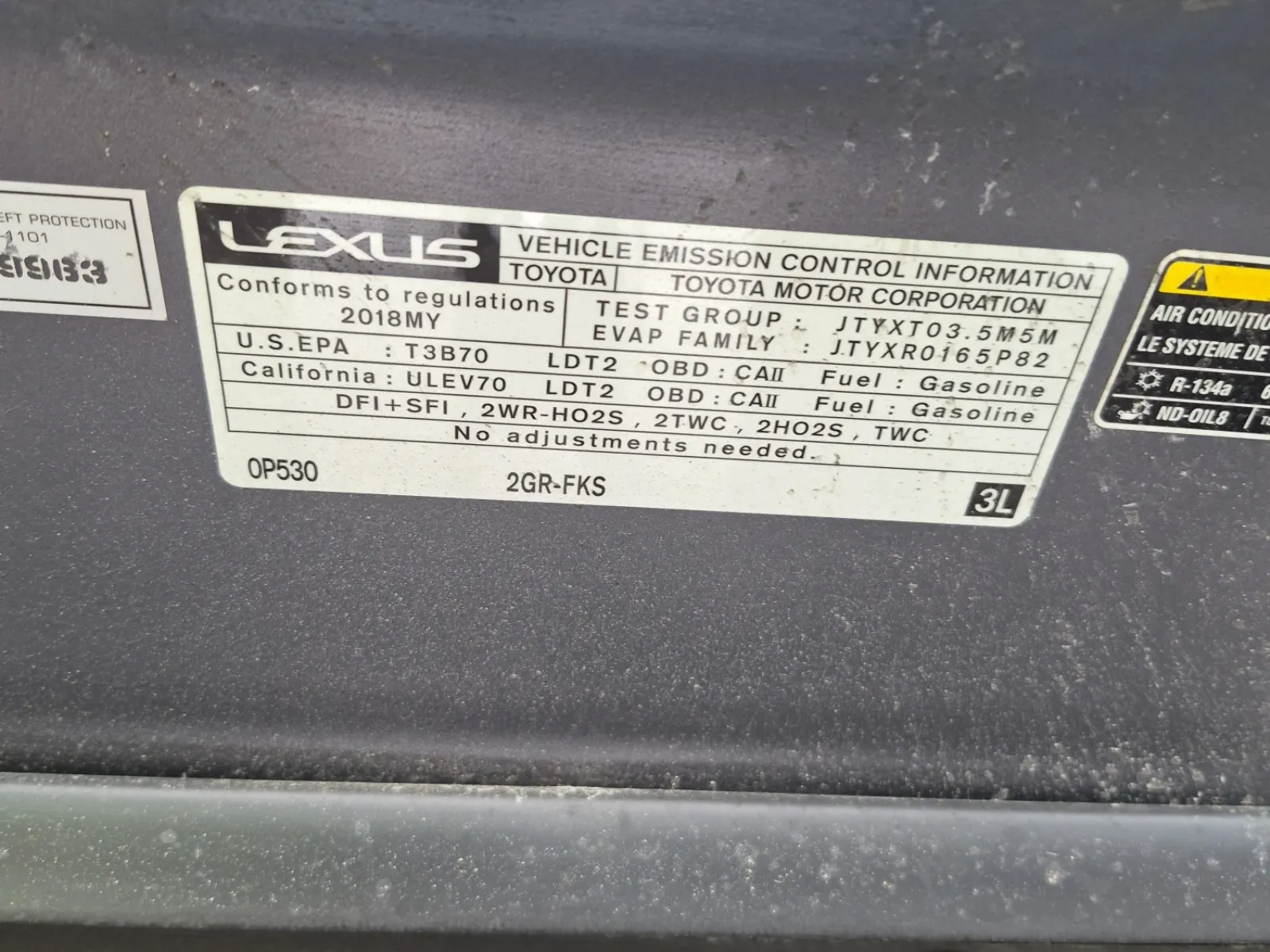 Emission Sticker Photo