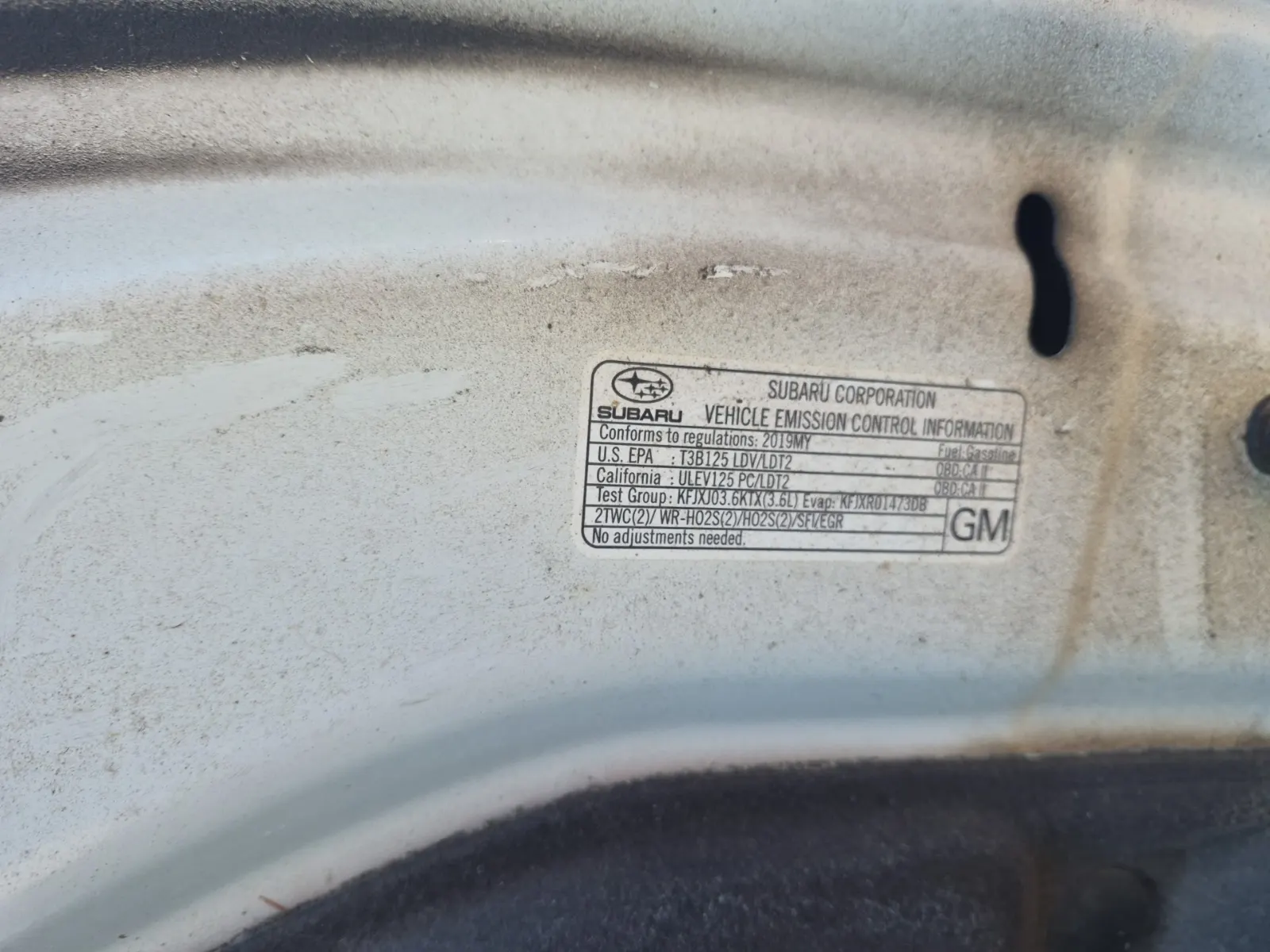 Emission Sticker Photo