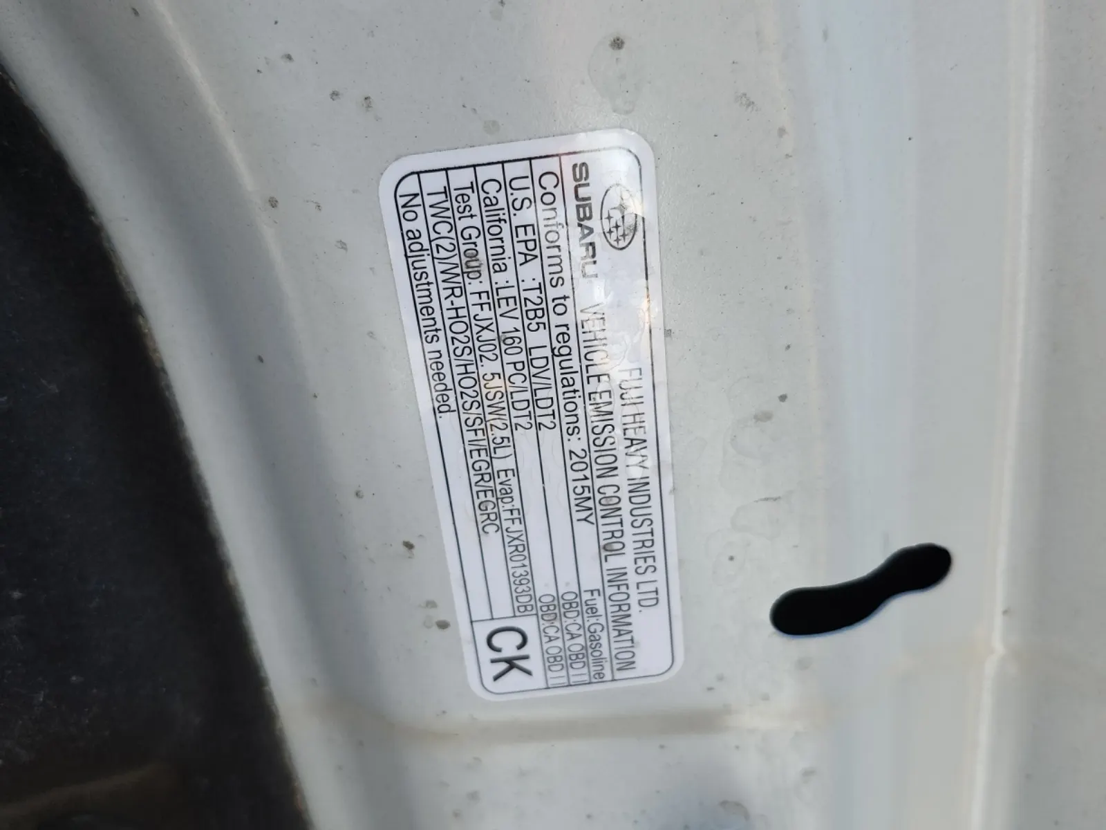 Emission Sticker Photo