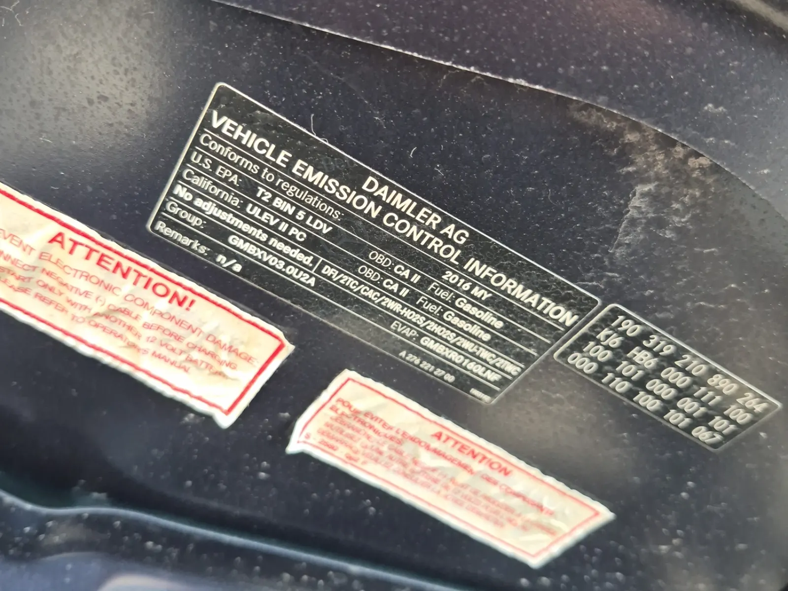 Emission Sticker Photo