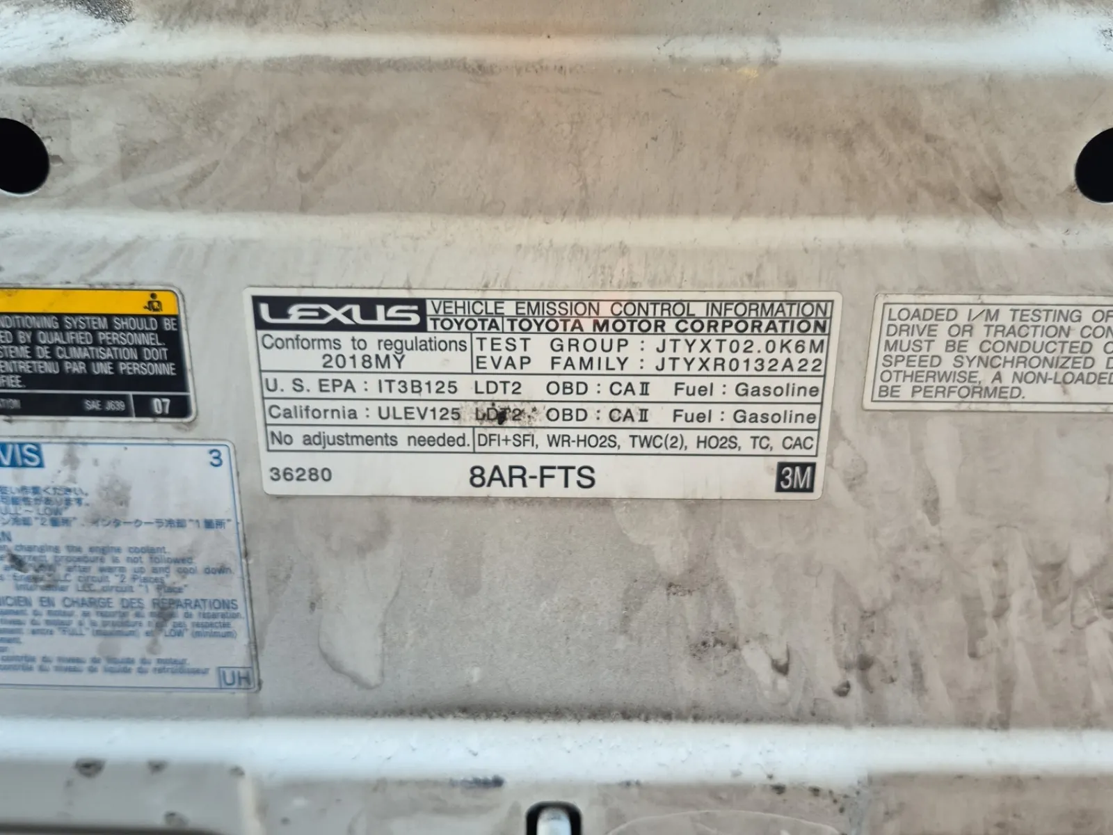 Emission Sticker Photo