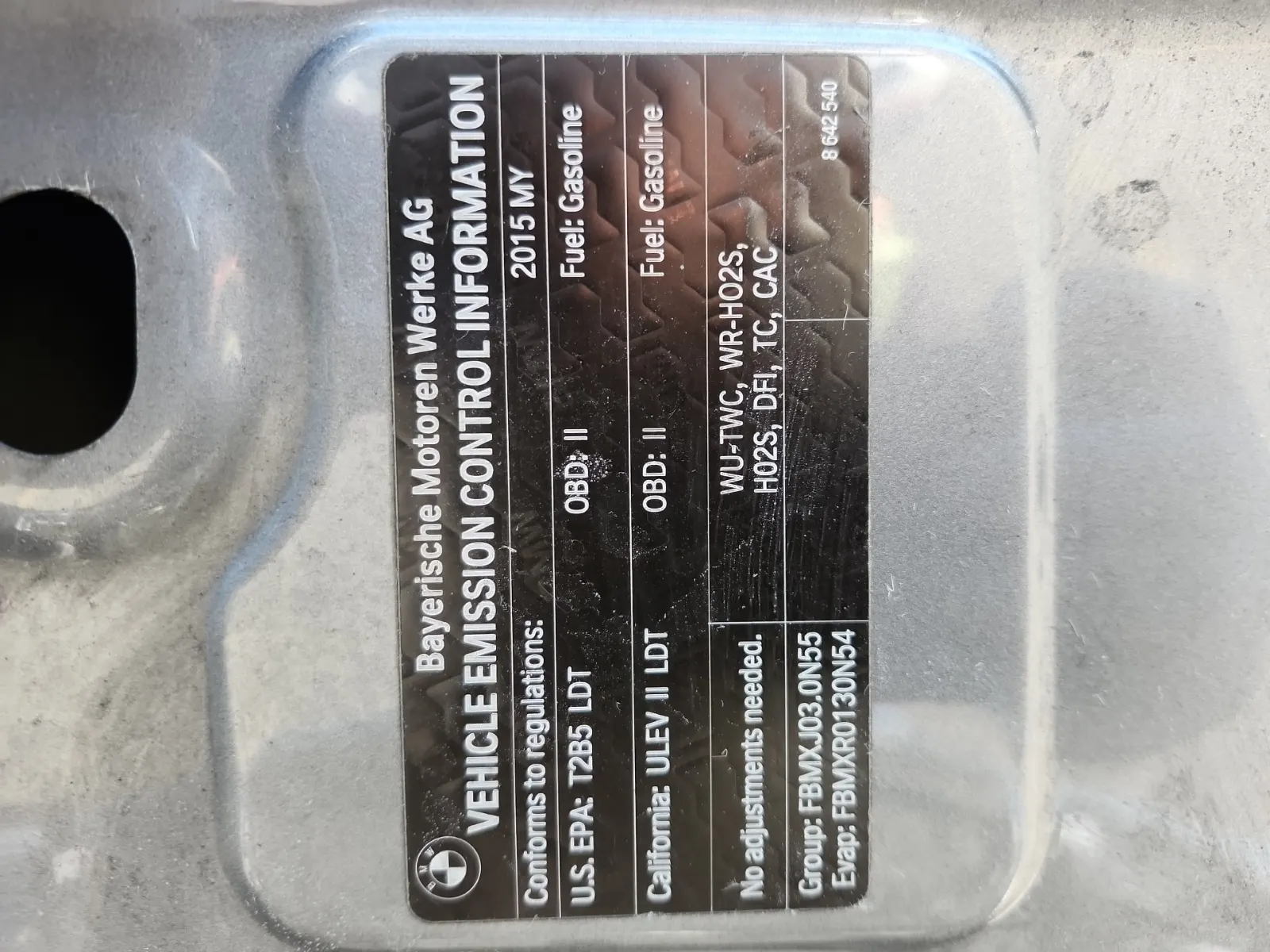 Emission Sticker Photo