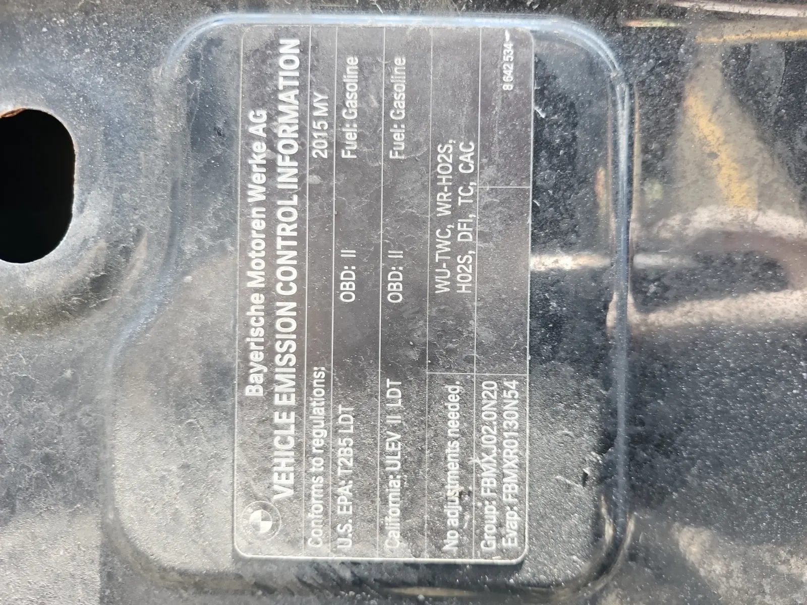 Emission Sticker Photo