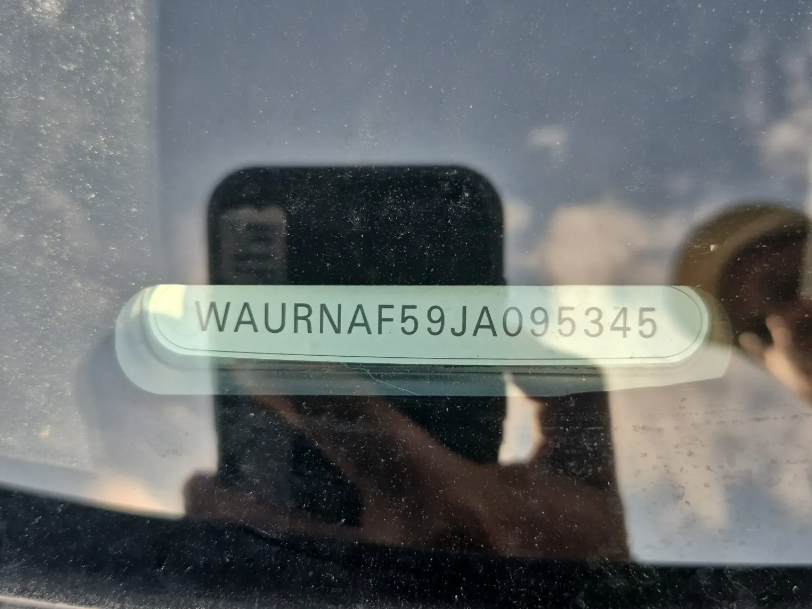 Dash VIN Plate Photo