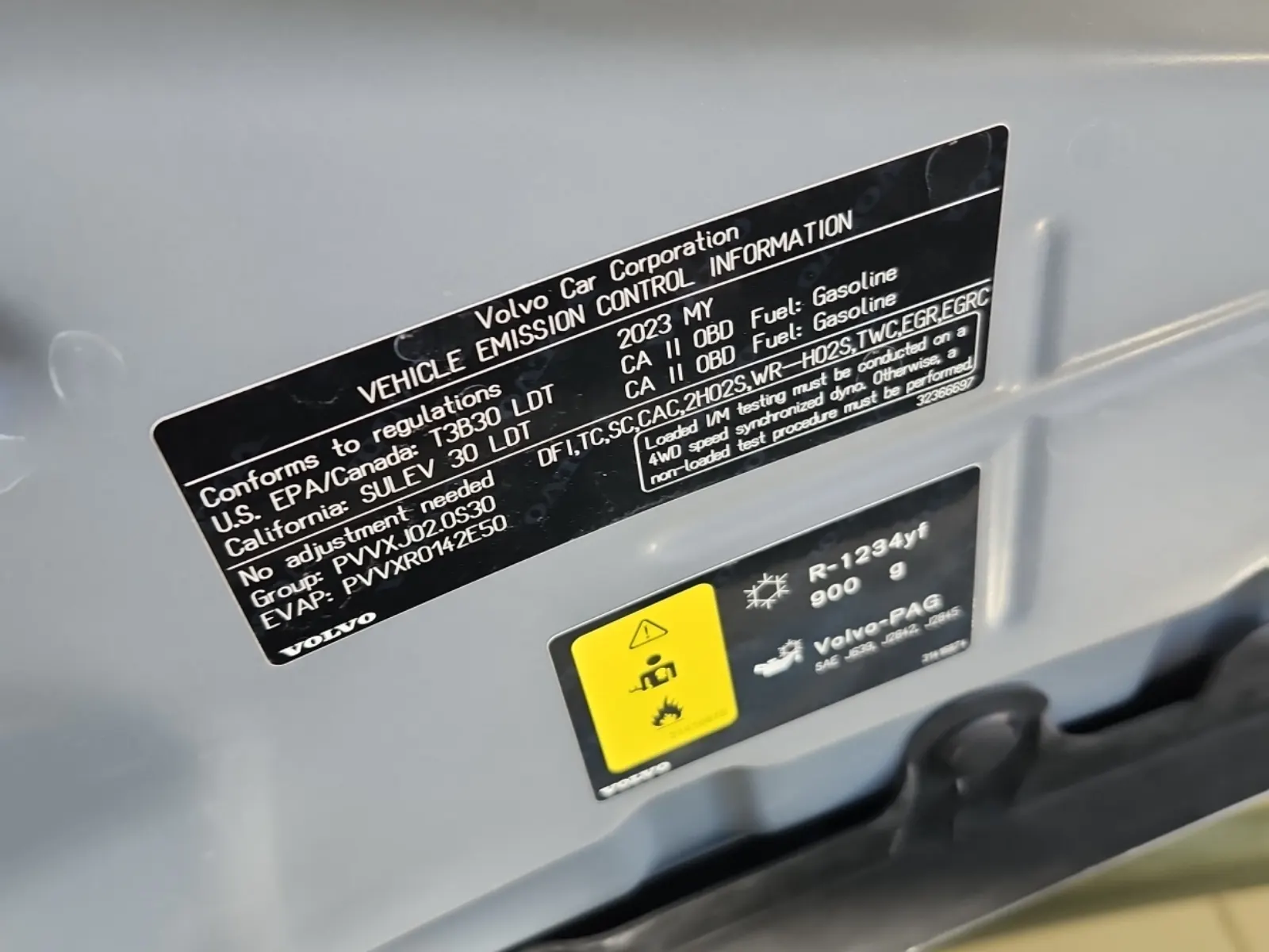 Emission Sticker Photo
