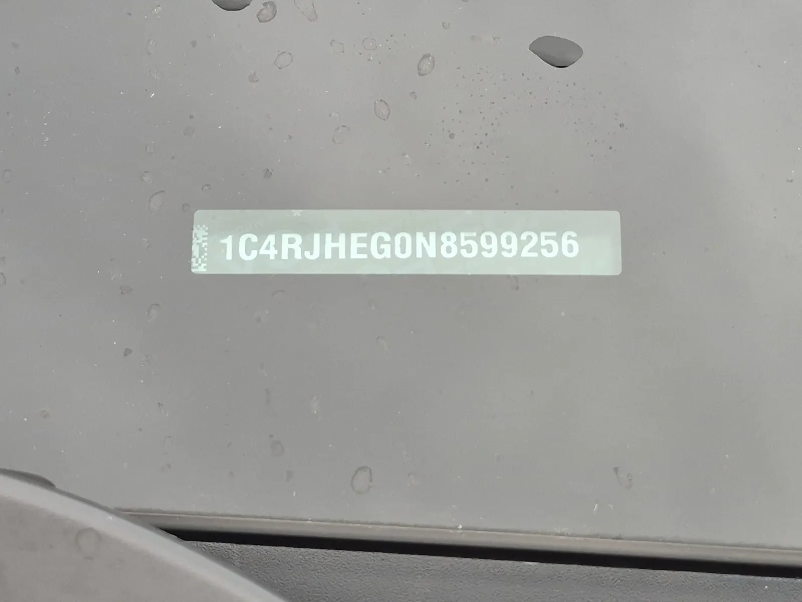 Dash VIN Plate Photo
