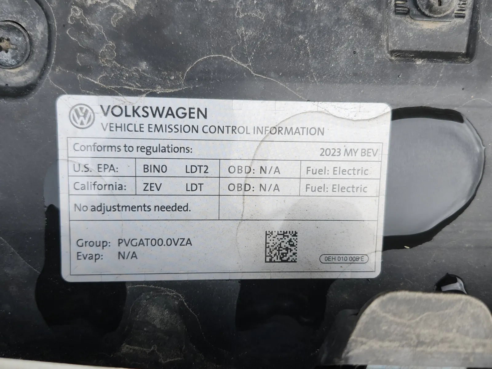 Emission Sticker Photo
