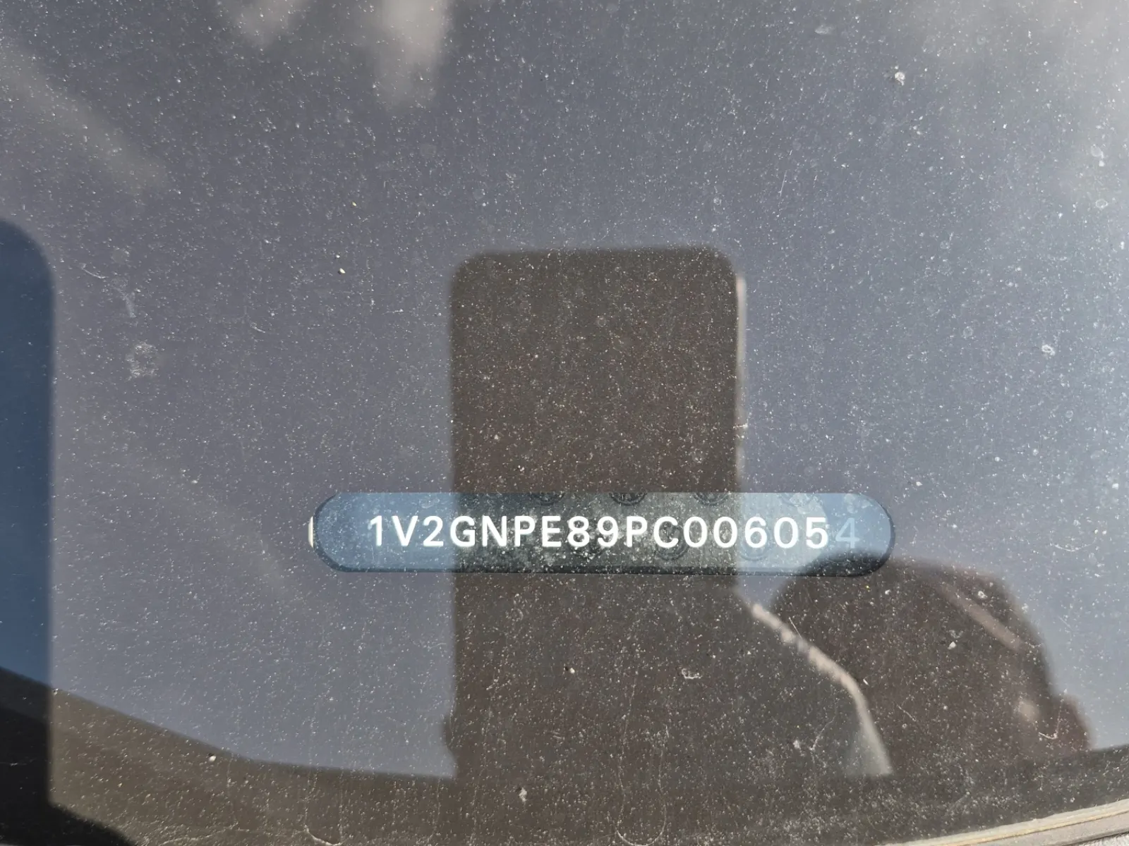 Dash VIN Plate Photo
