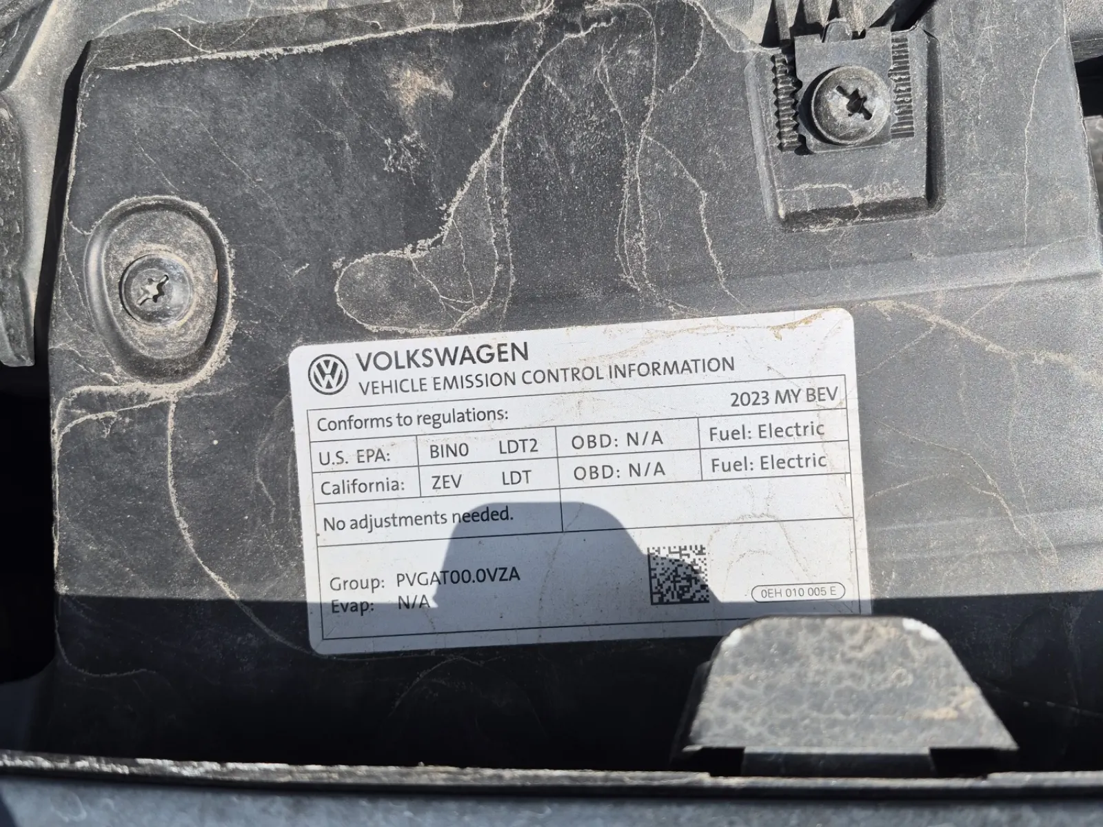 Emission Sticker Photo