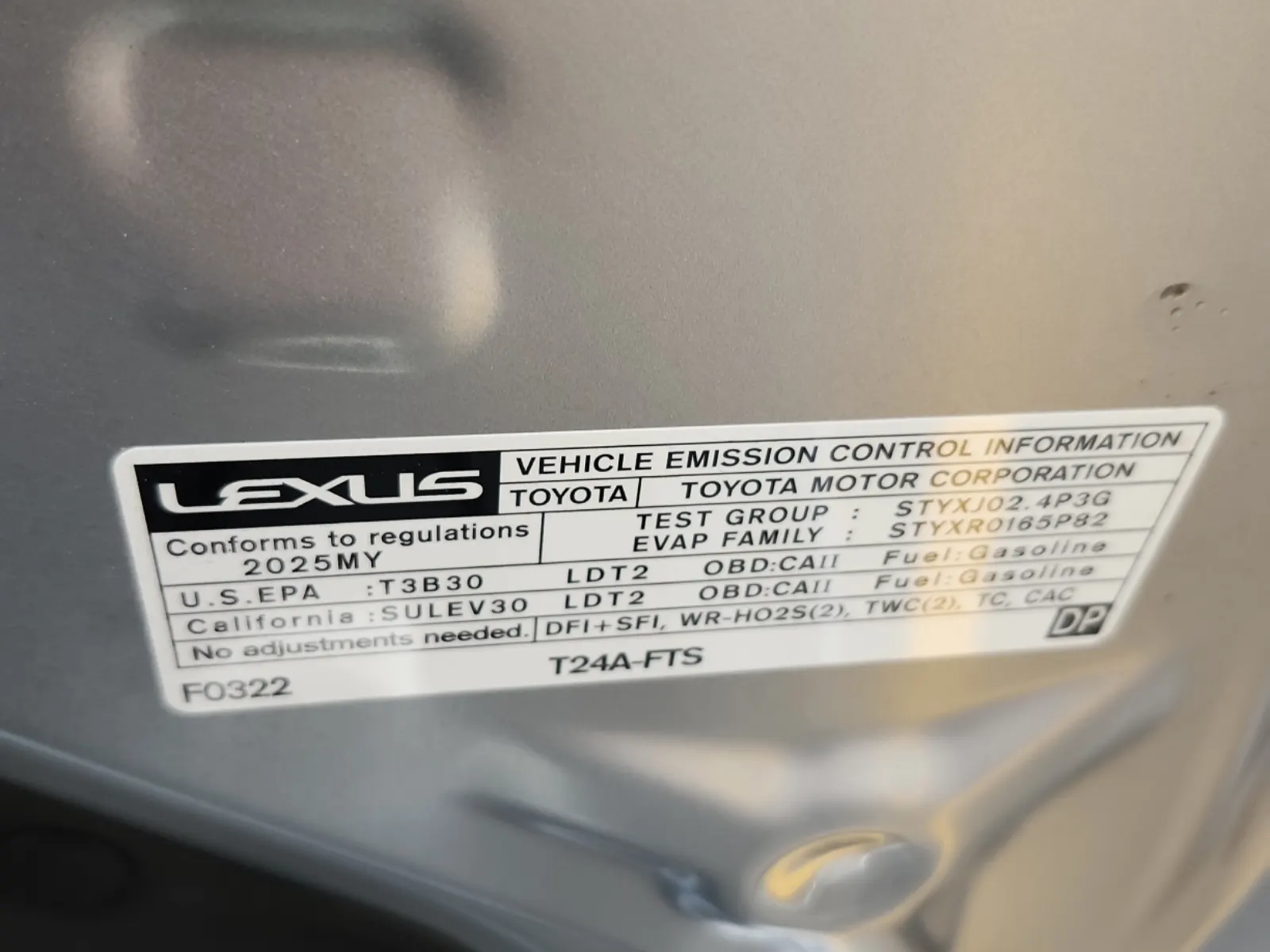 Emission Sticker Photo
