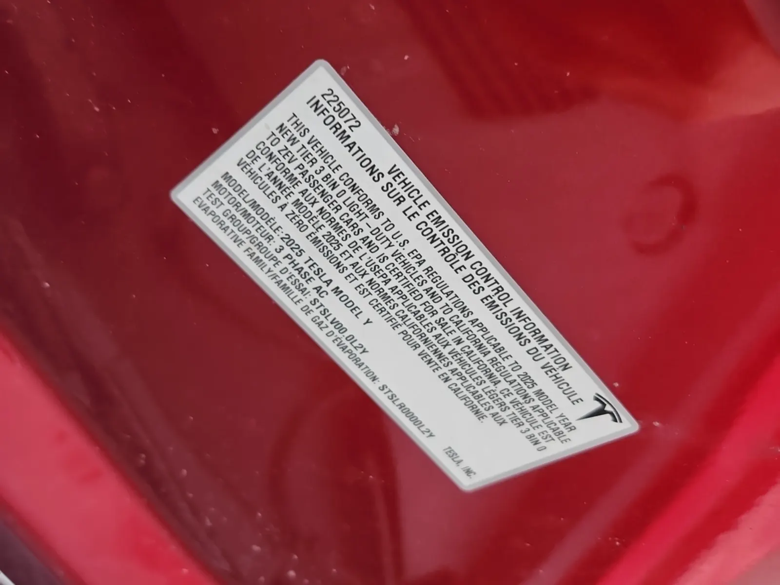 Emission Sticker Photo